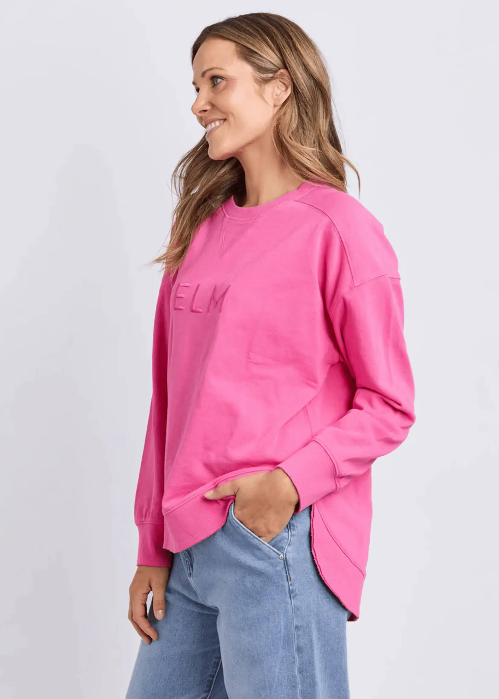 Elm Lifestyle Established Crew - Hot Pink
