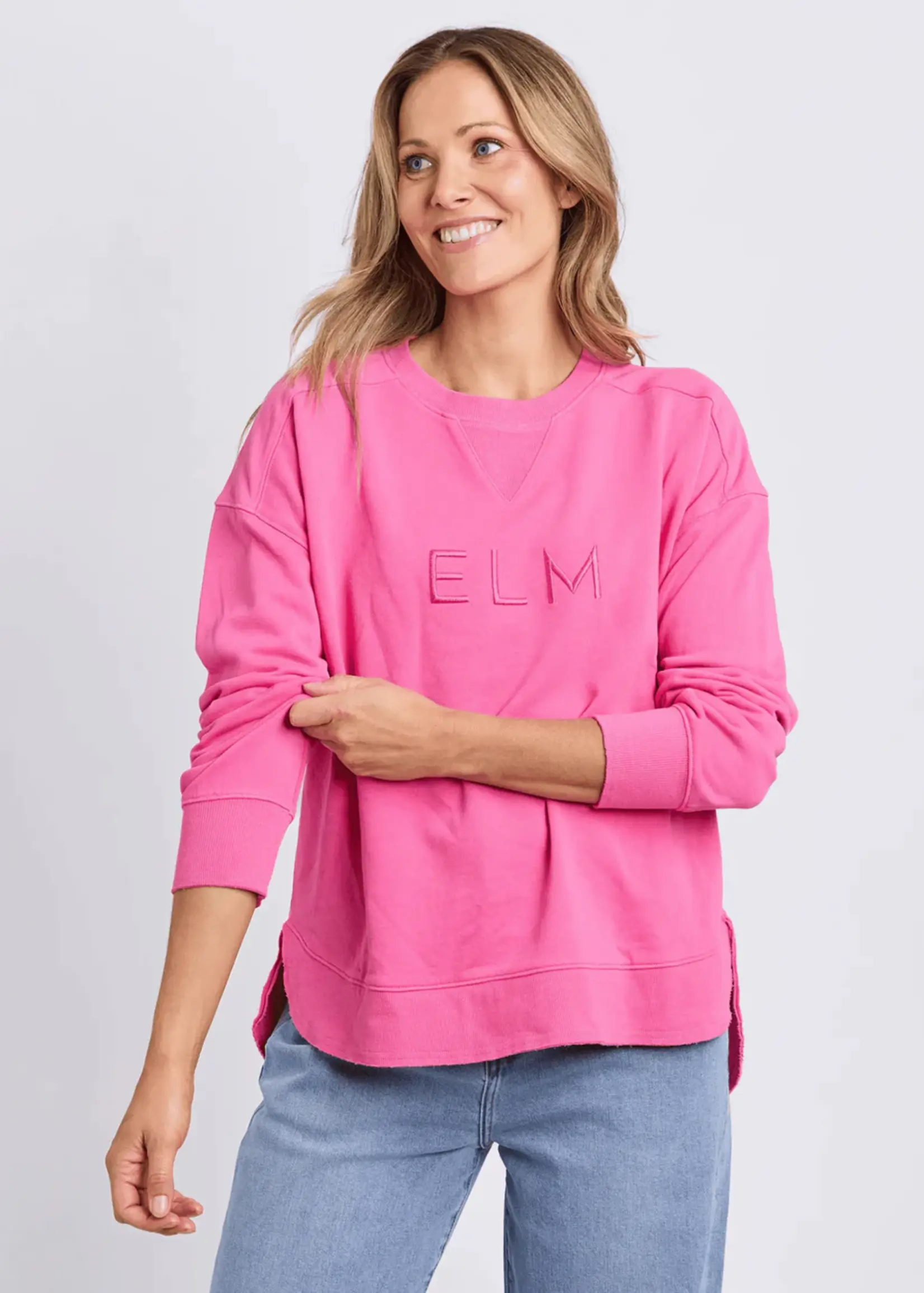Elm Lifestyle Established Crew - Hot Pink