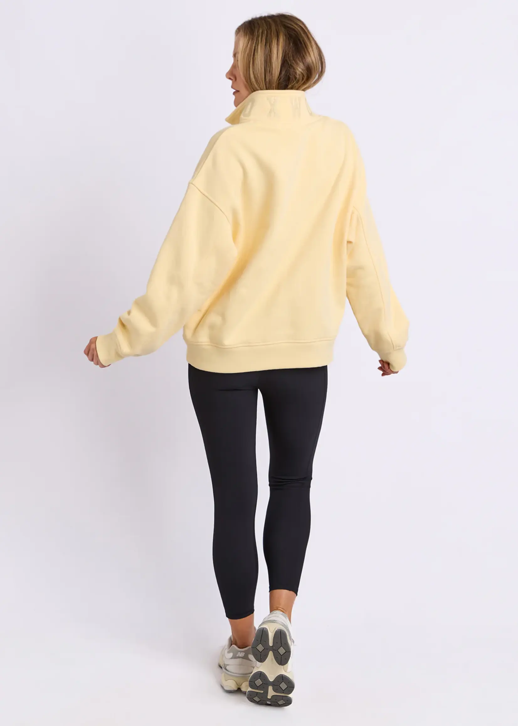 Foxwood College Zip Crew -Lemon