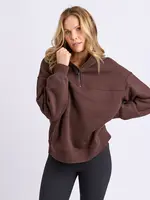 Foxwood College Zip Crew - Coffee