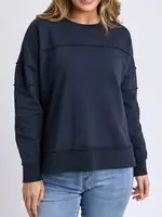 Foxwood Jayne Throw On Top - Navy