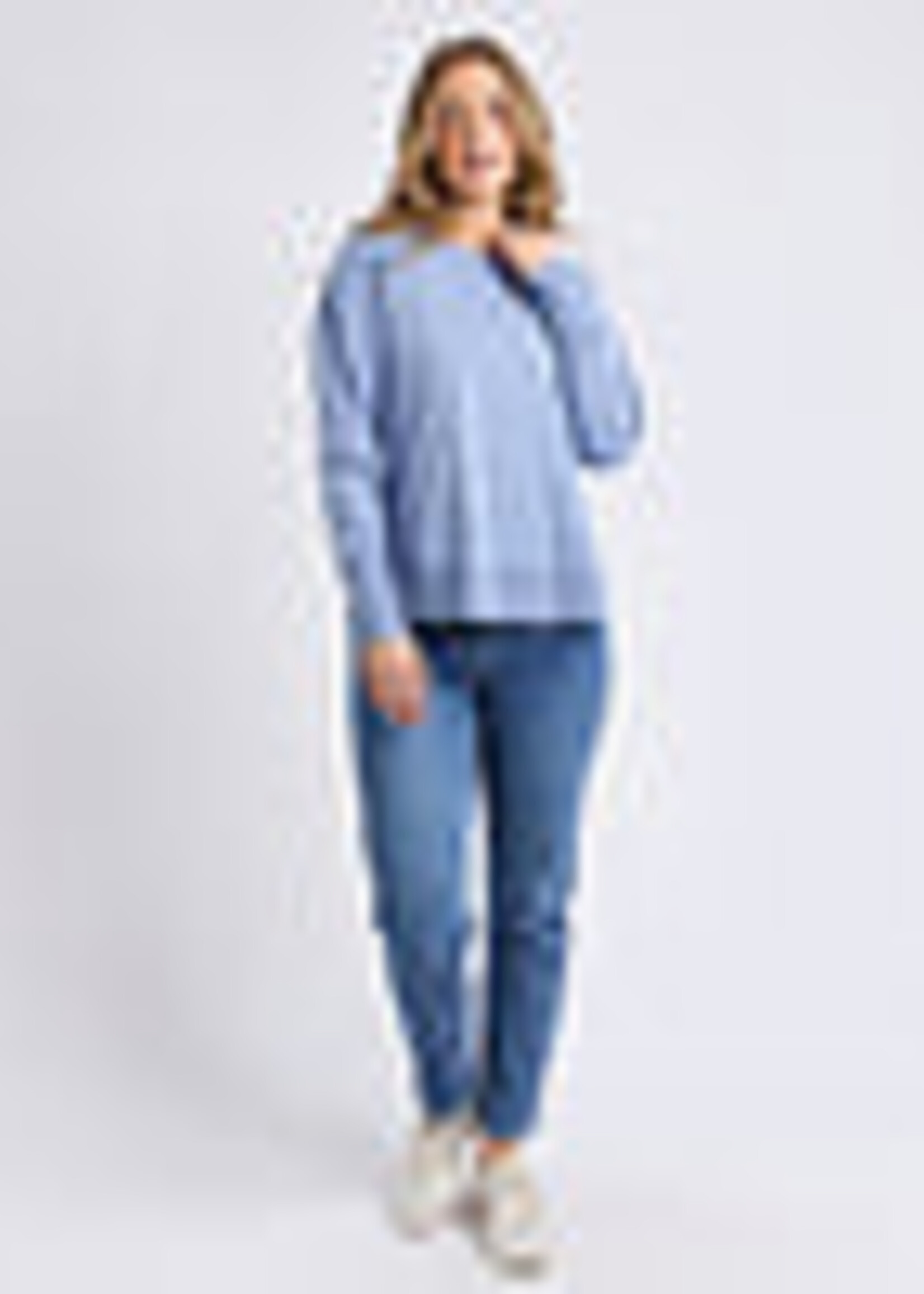 Farrah Long Sleeve -  Country Blue