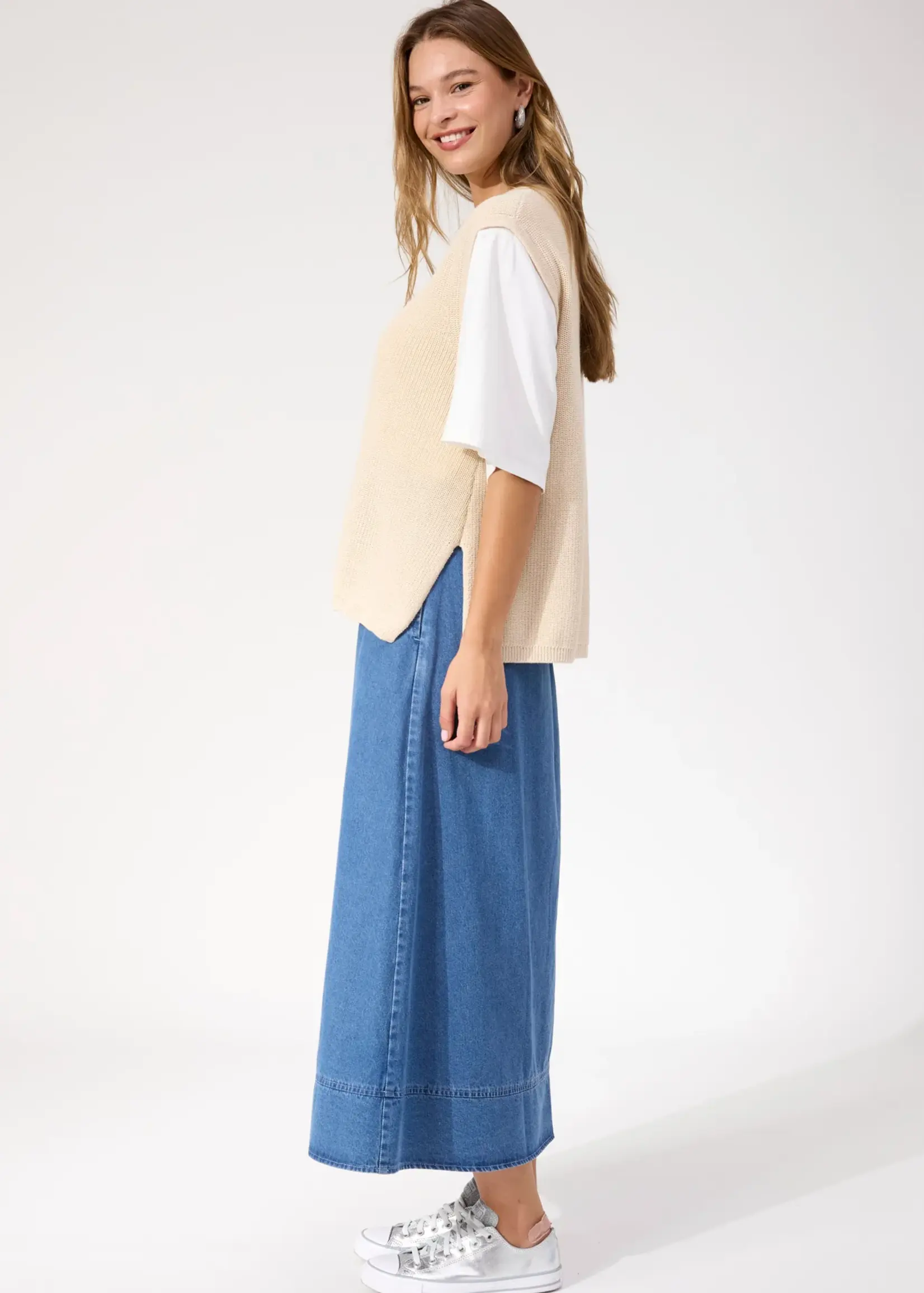 Haven Alaska Knit Vest - Natural