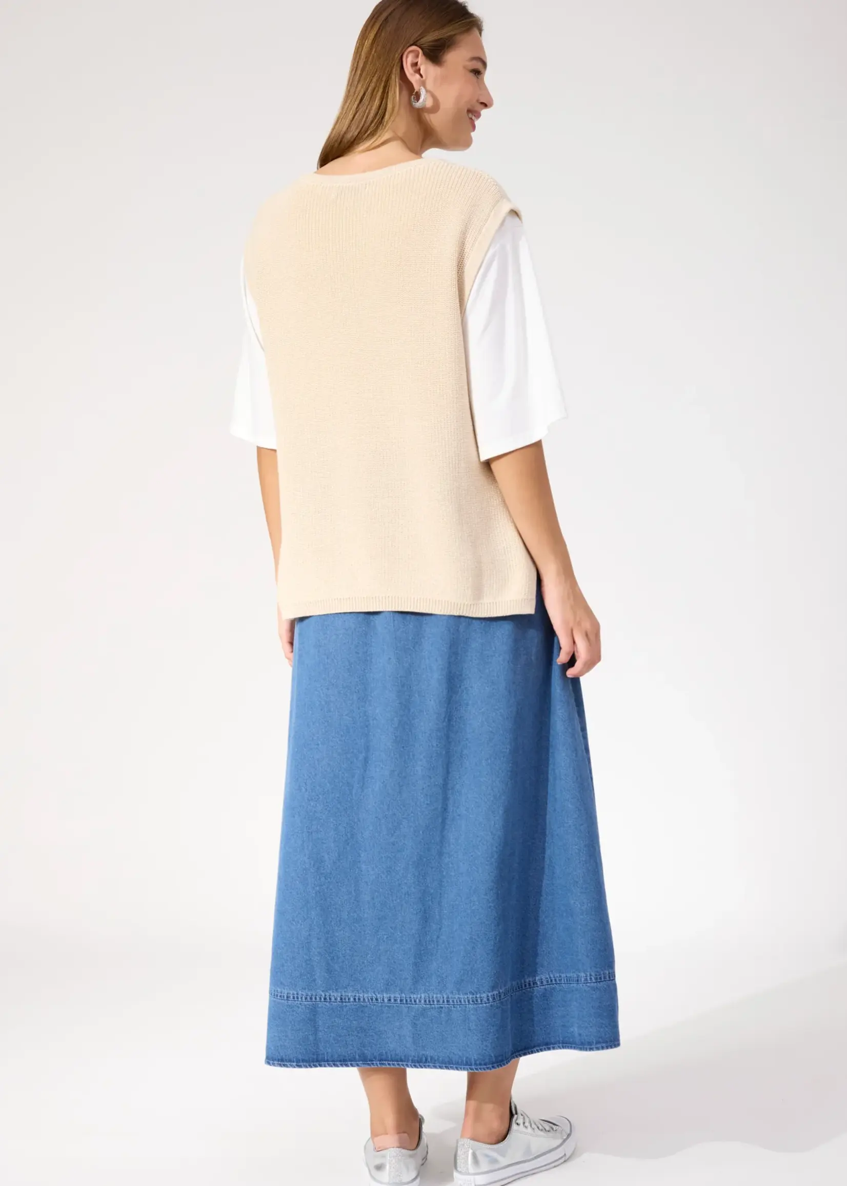 Haven Alaska Knit Vest - Natural