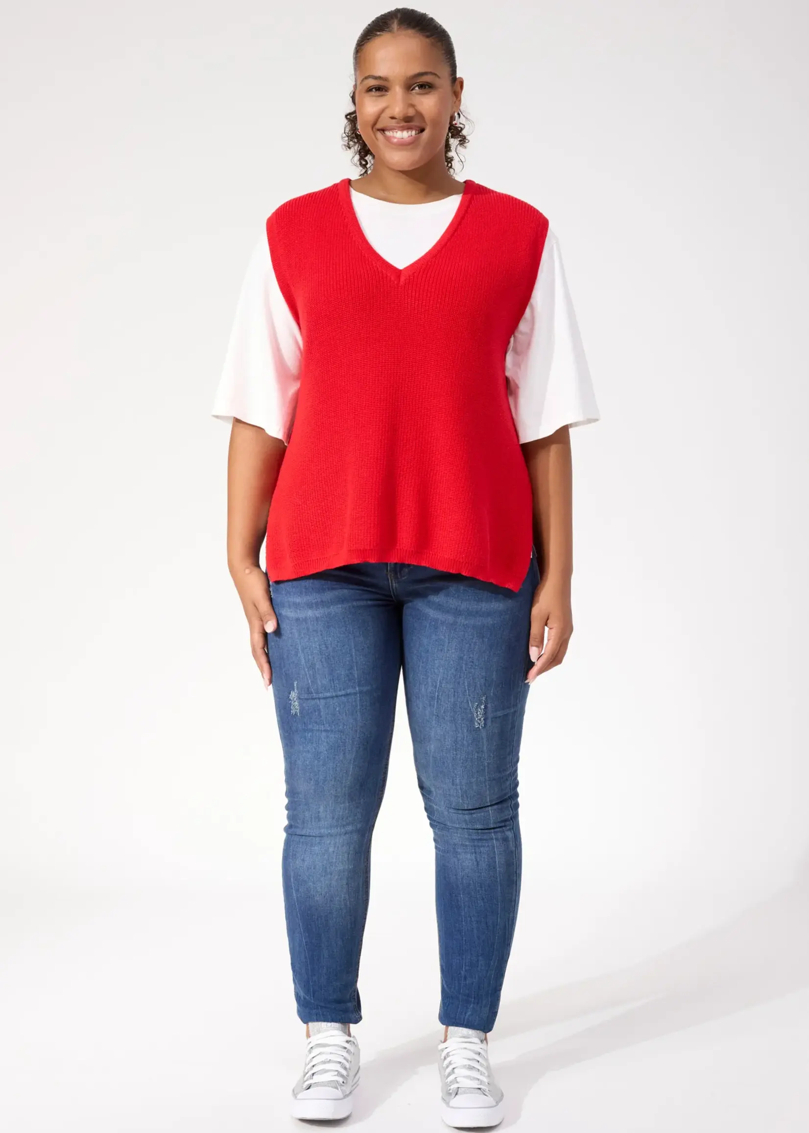 Haven Alaska Knit Vest - Red