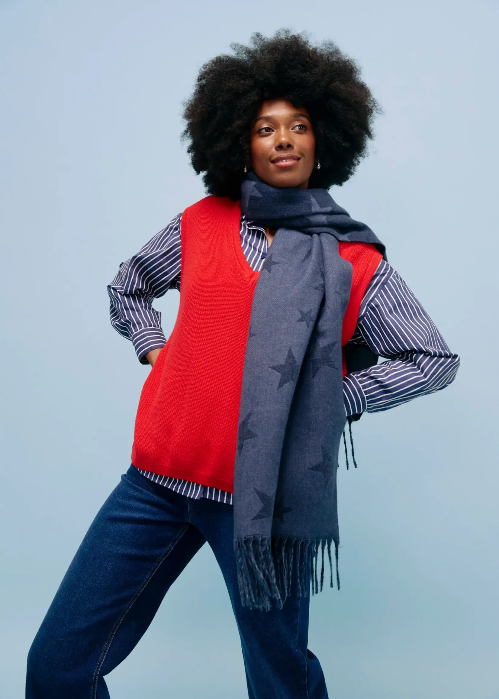 Haven Alaska Knit Vest - Red
