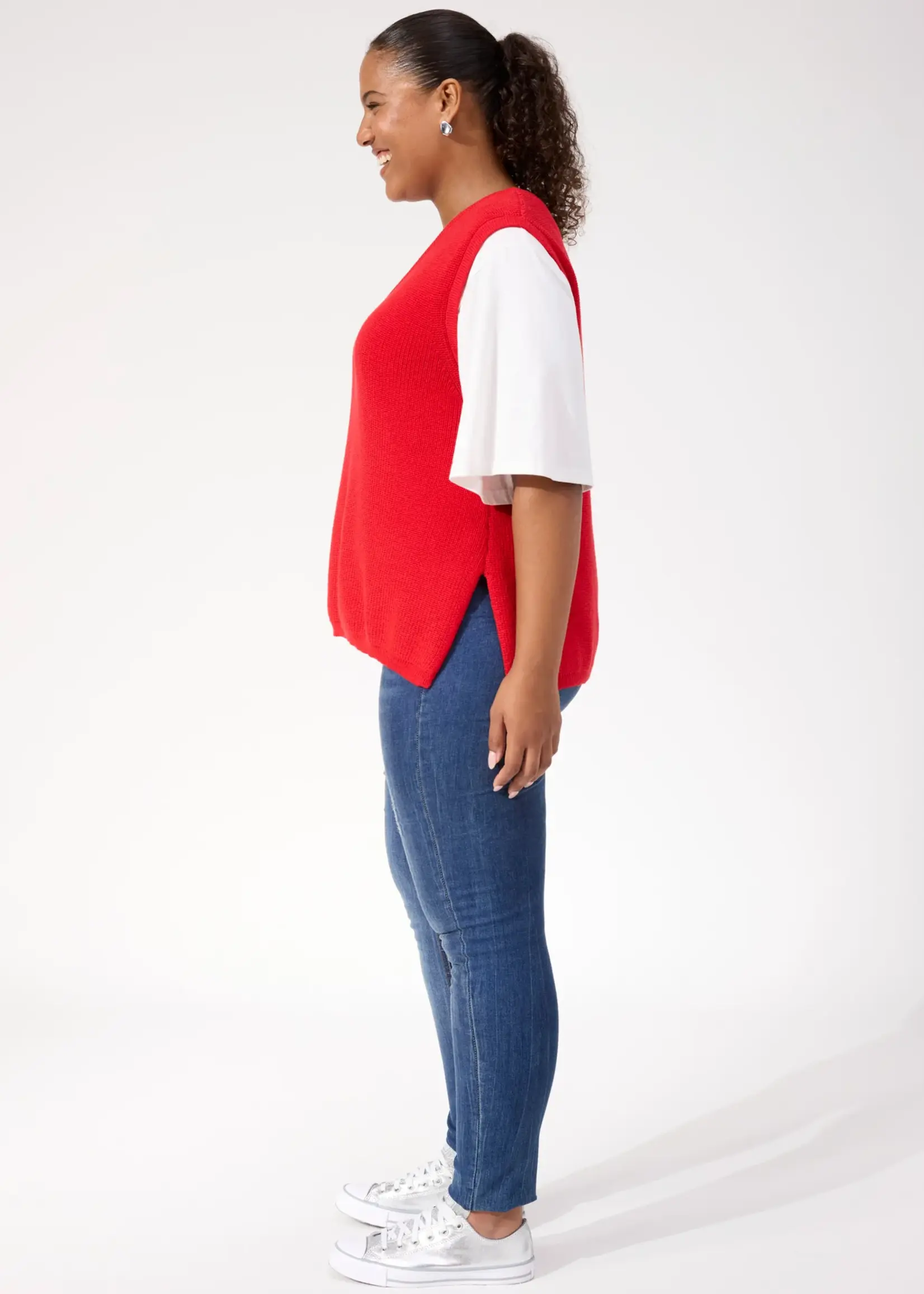 Haven Alaska Knit Vest - Red