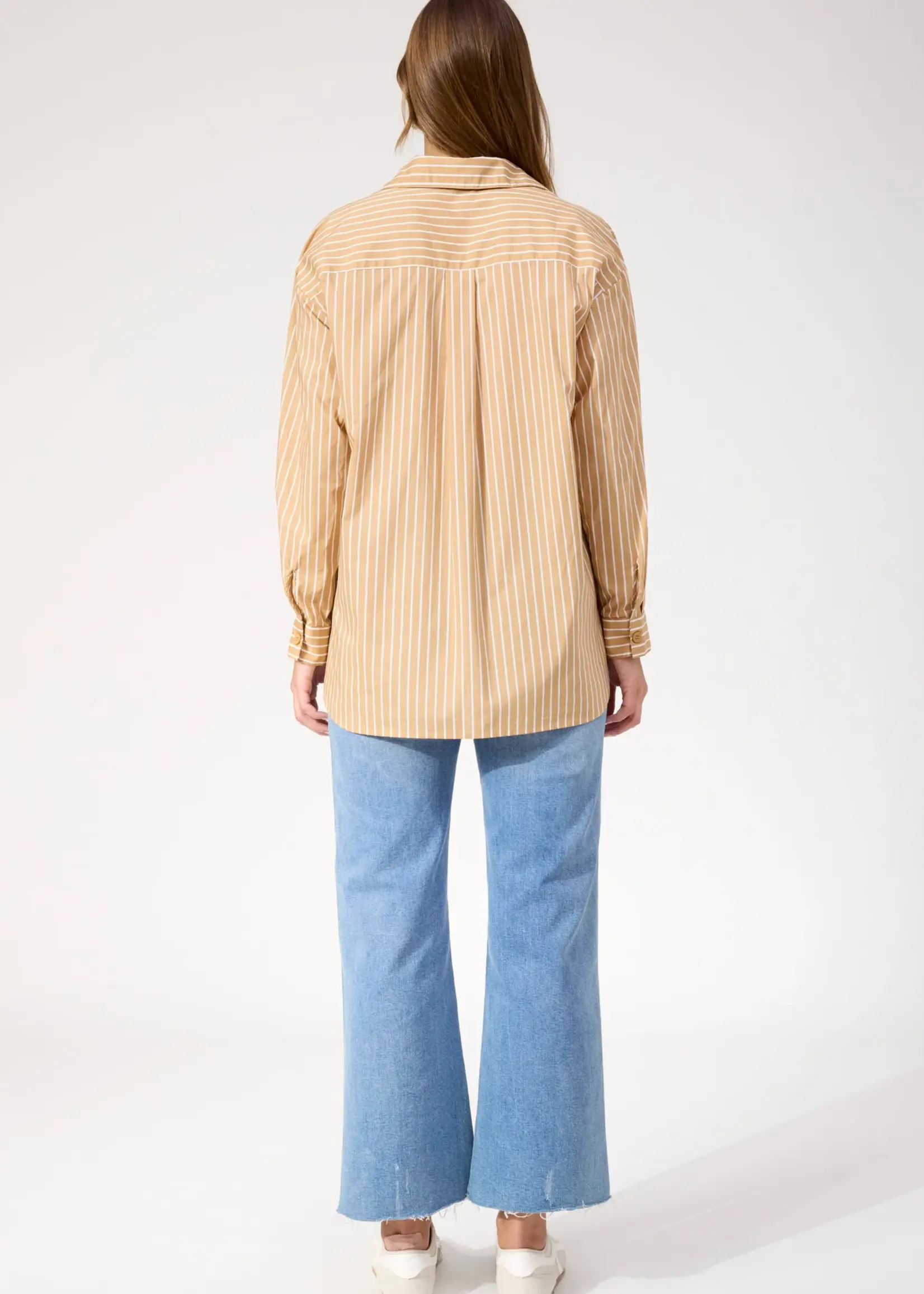 Haven Fairbanks Stripe Shirt - Latte