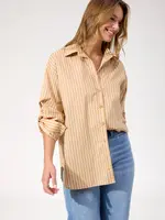 Haven Fairbanks Stripe Shirt - Latte