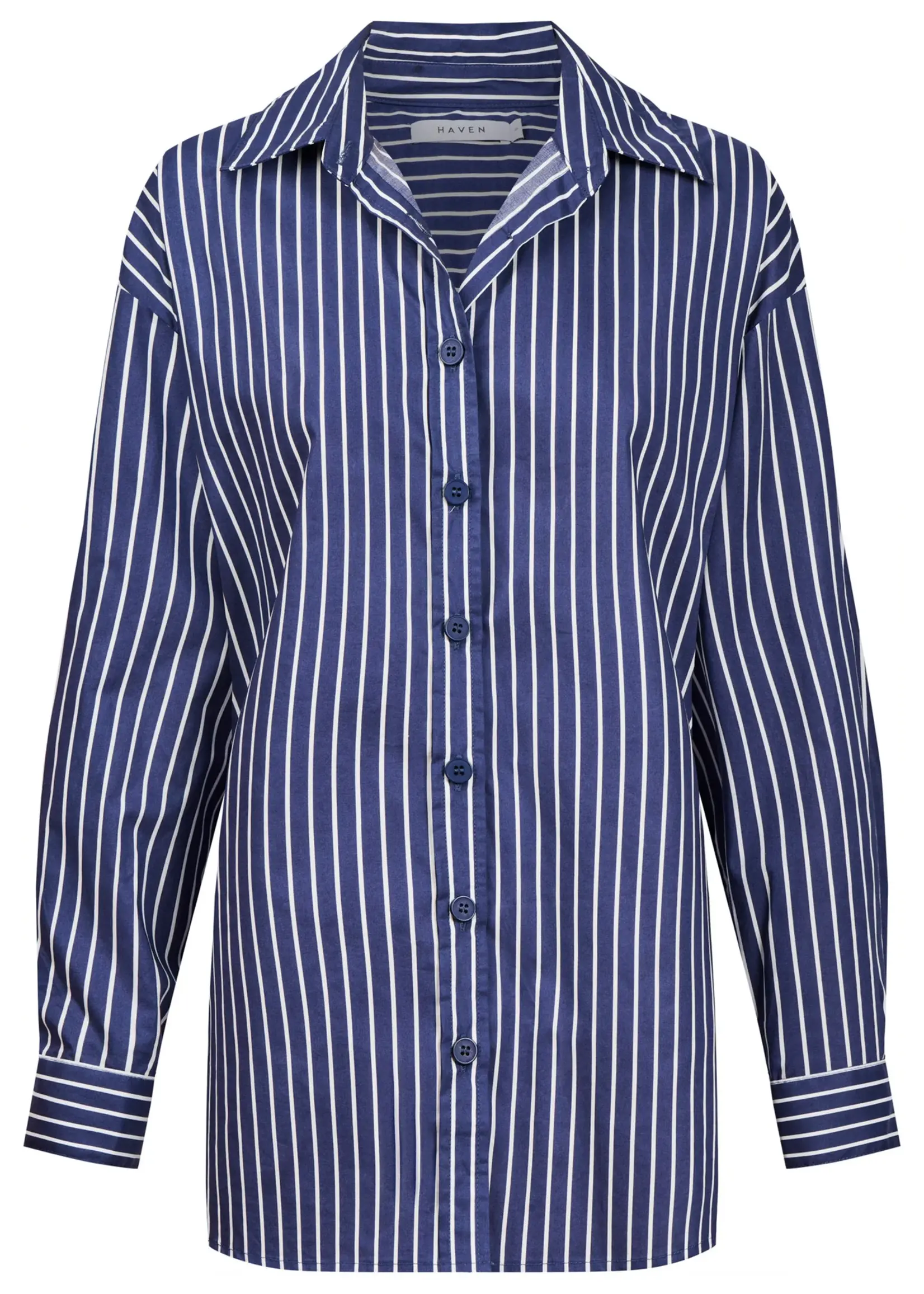 Haven Fairbanks Stripe Shirt - Navy