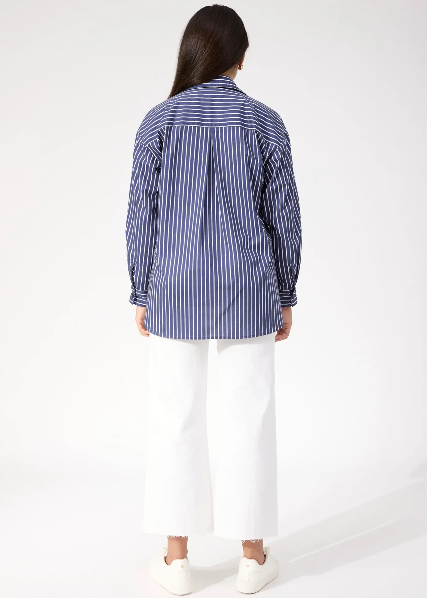 Haven Fairbanks Stripe Shirt - Navy