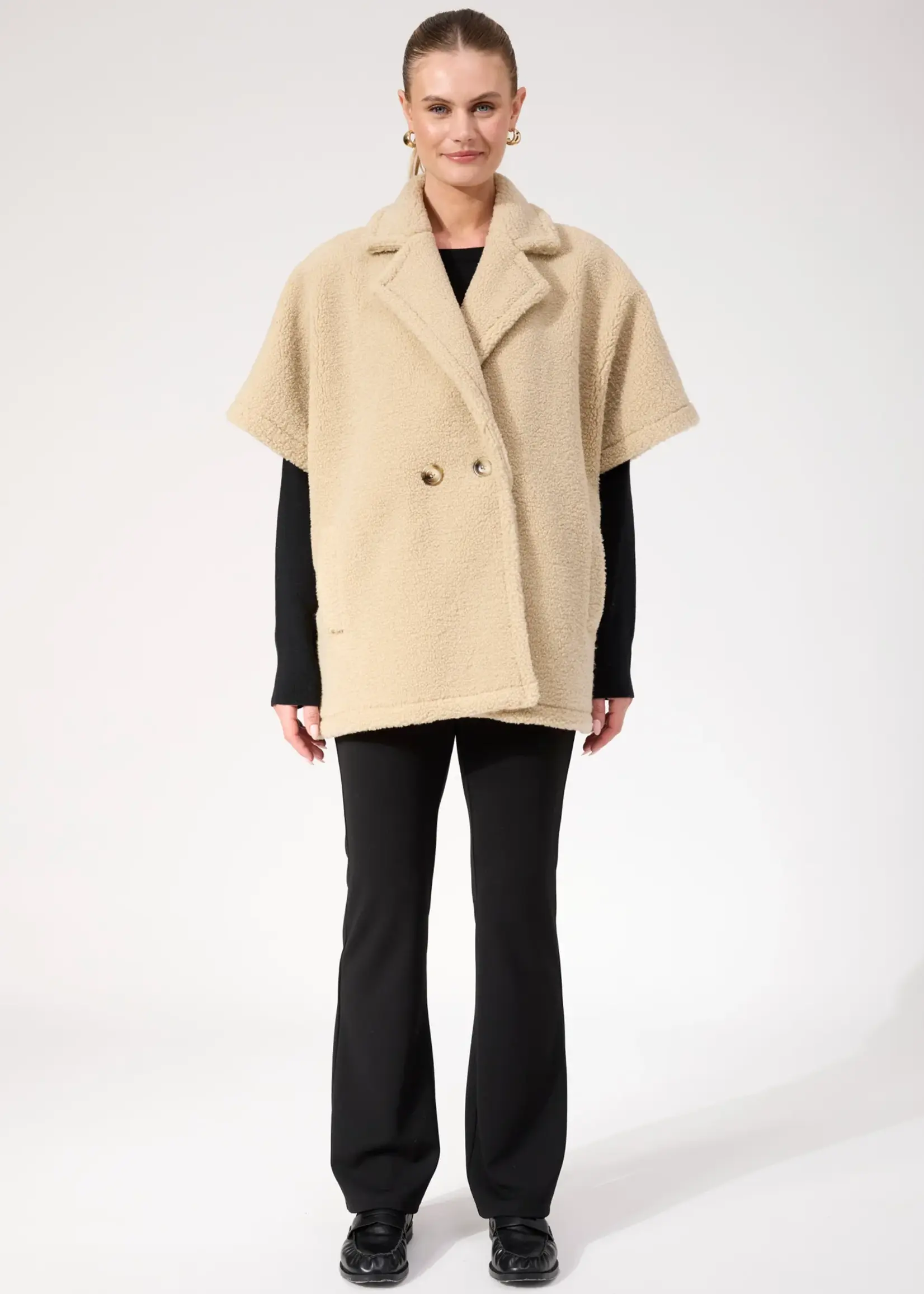 Haven Jackson Oversized Vest - Natural