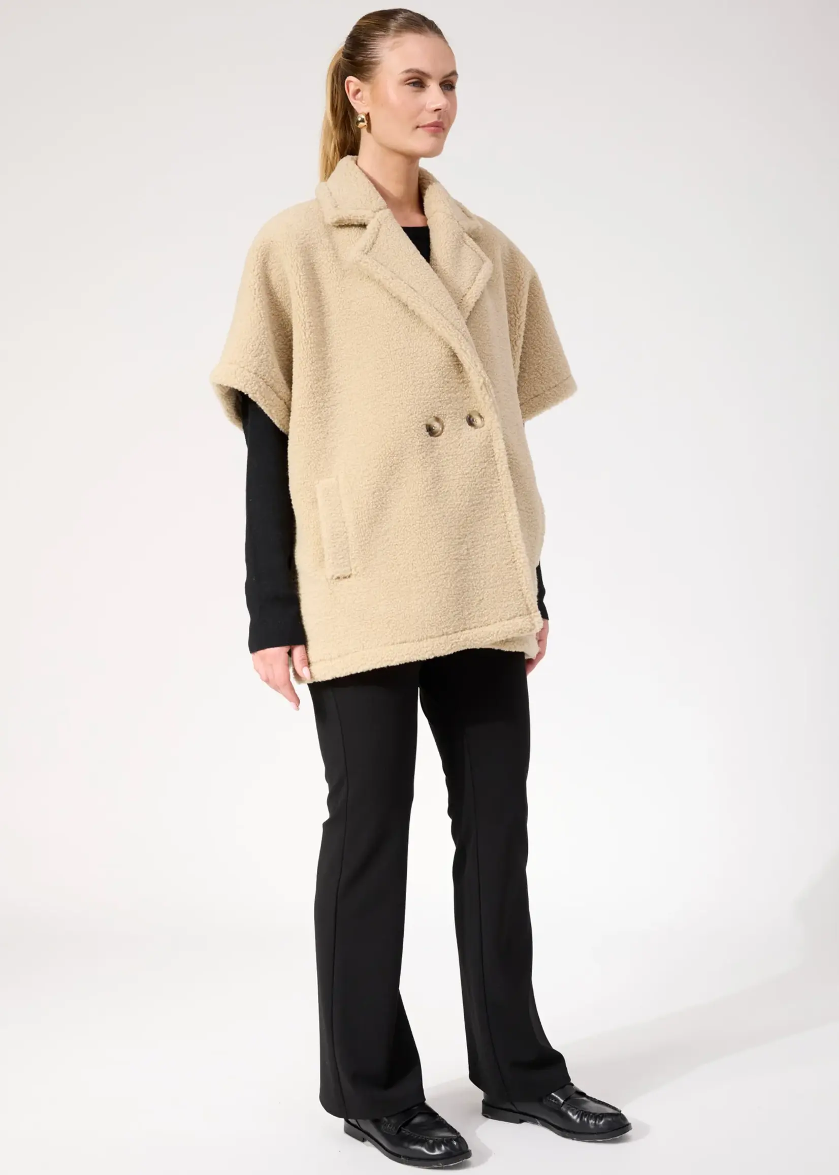 Haven Jackson Oversized Vest - Natural