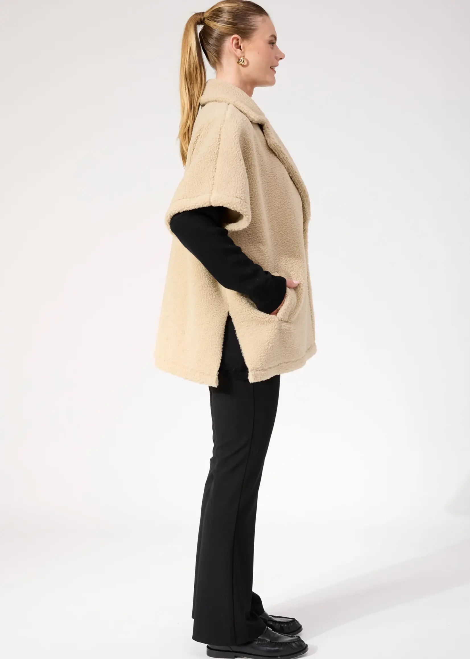 Haven Jackson Oversized Vest - Natural