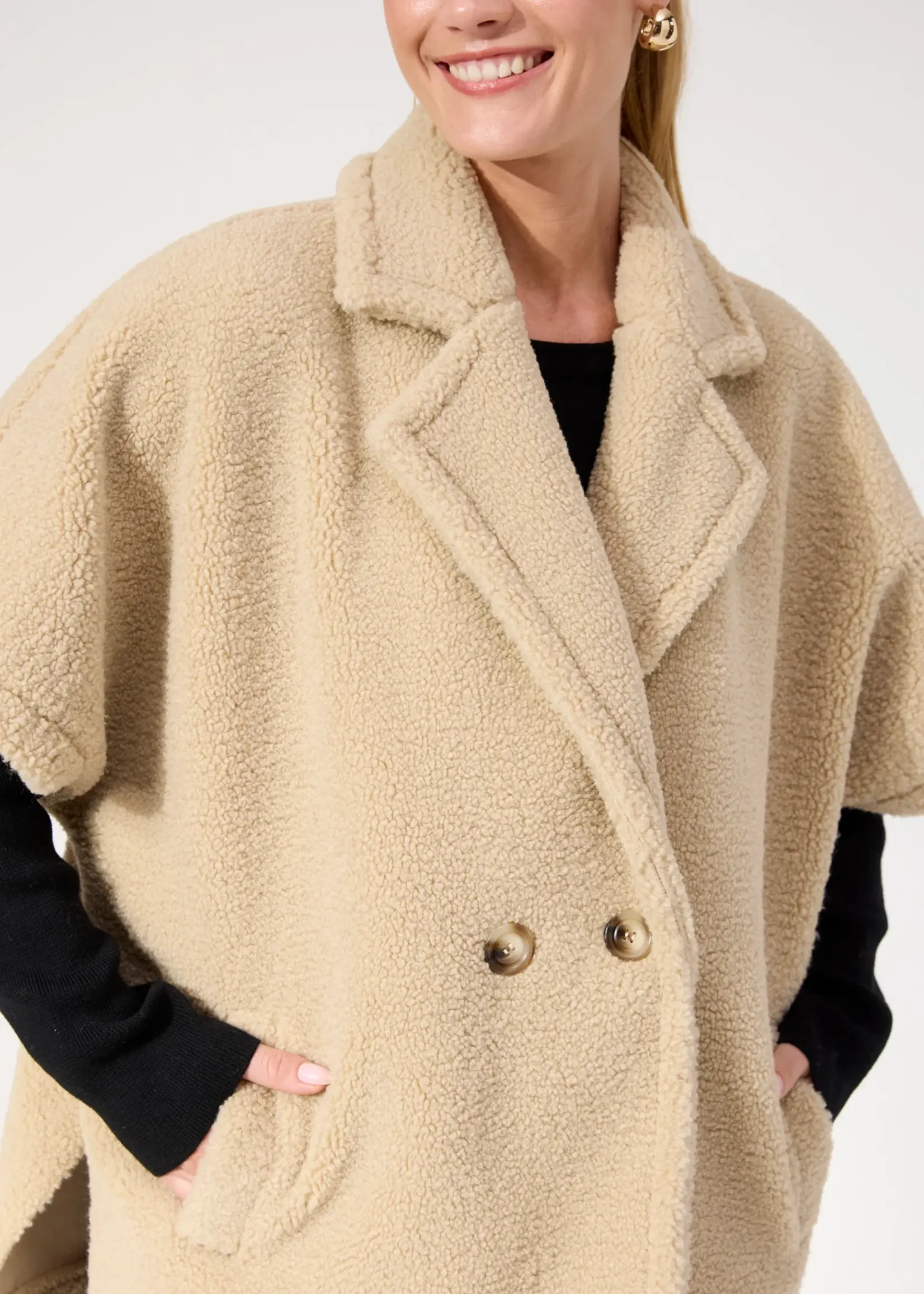 Haven Jackson Oversized Vest - Natural