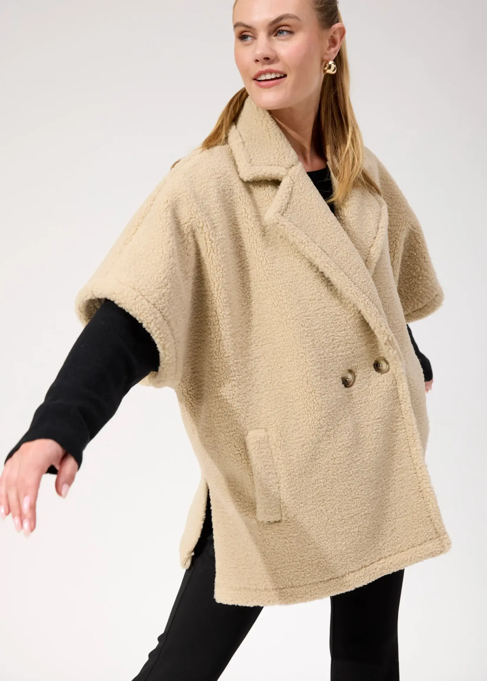 Haven Jackson Oversized Vest - Natural