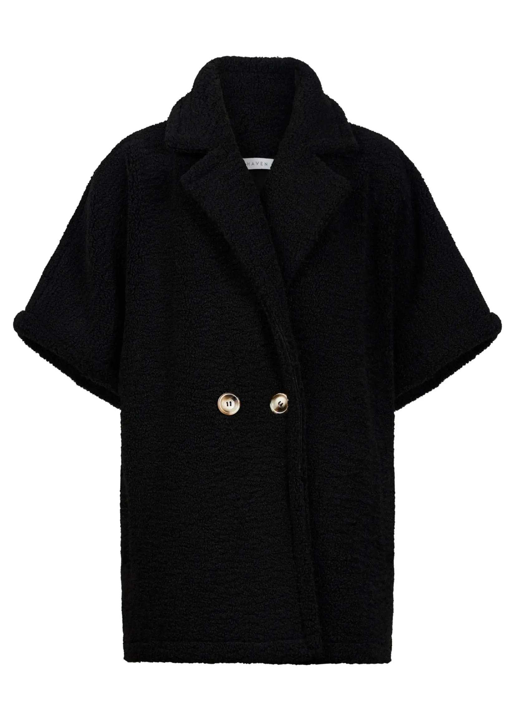 Haven Jackson Oversized Vest - Black