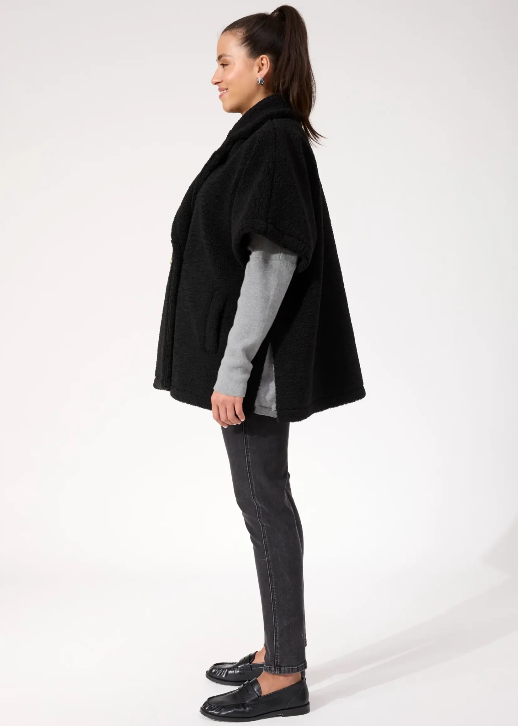 Haven Jackson Oversized Vest - Black
