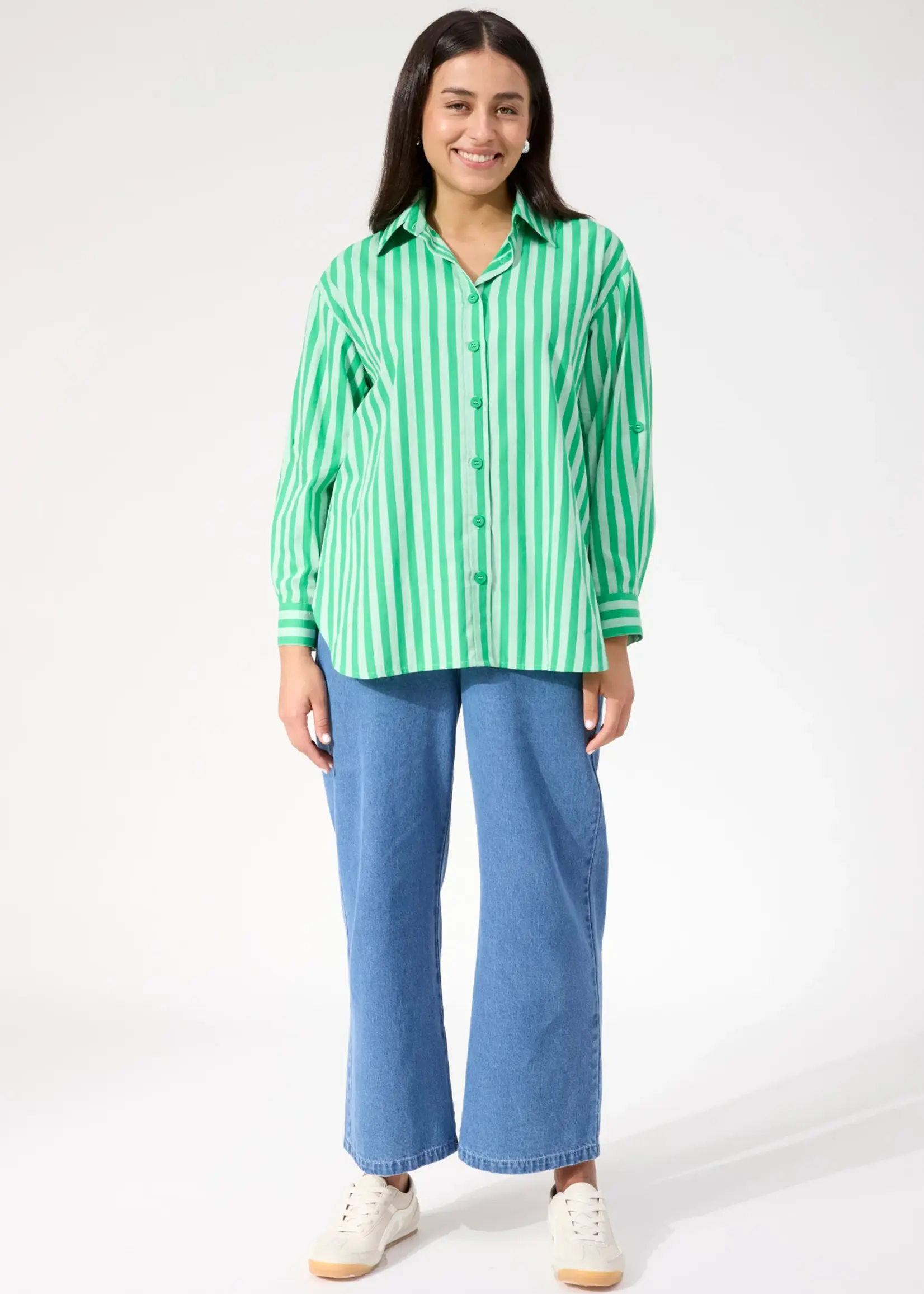 Haven Monterosa Stripe Shirt - Green