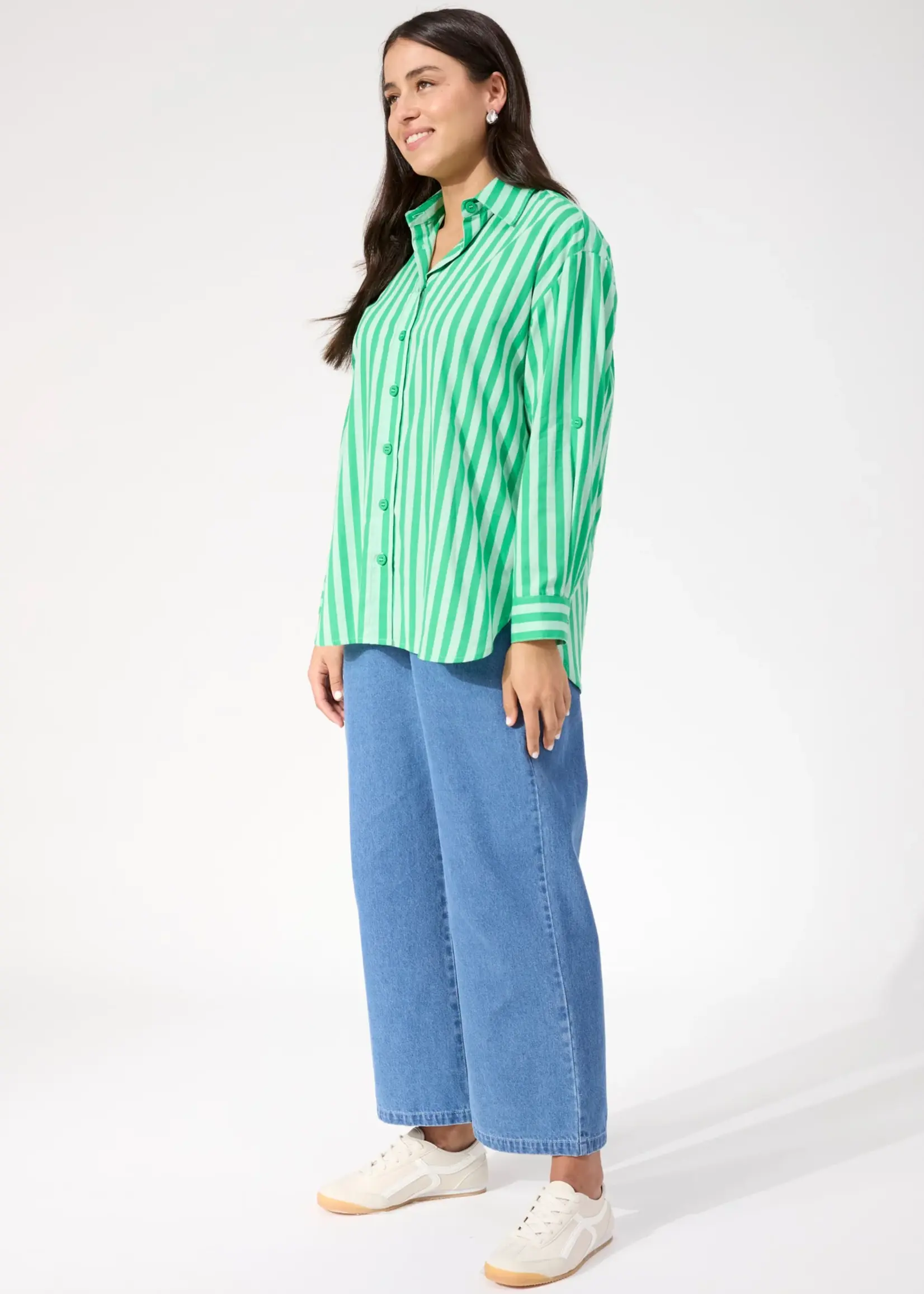 Haven Monterosa Stripe Shirt - Green