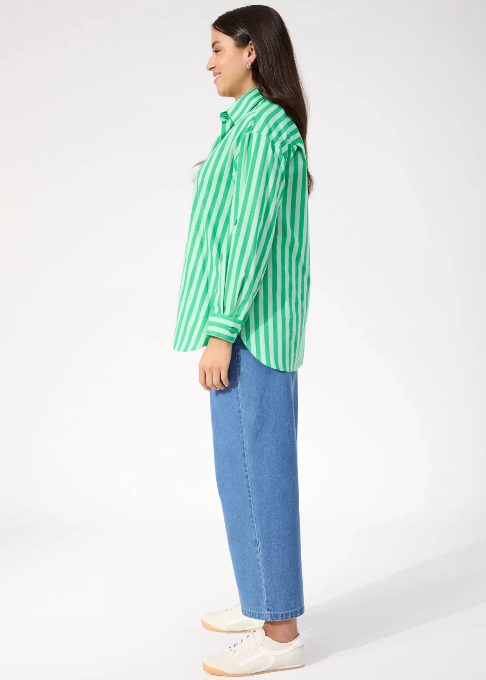 Haven Monterosa Stripe Shirt - Green