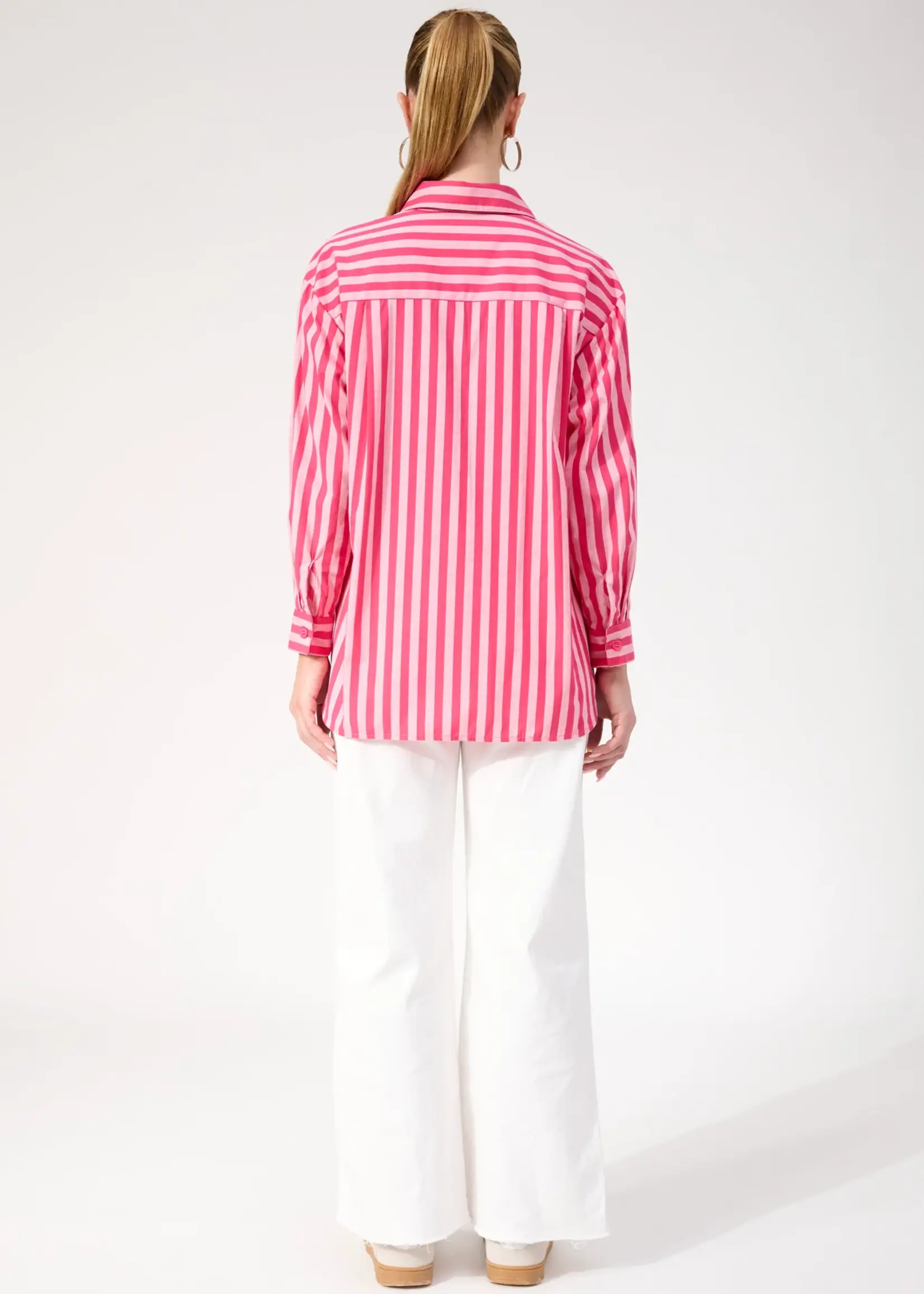 Haven Monterosa Stripe Shirt - Hot Pink