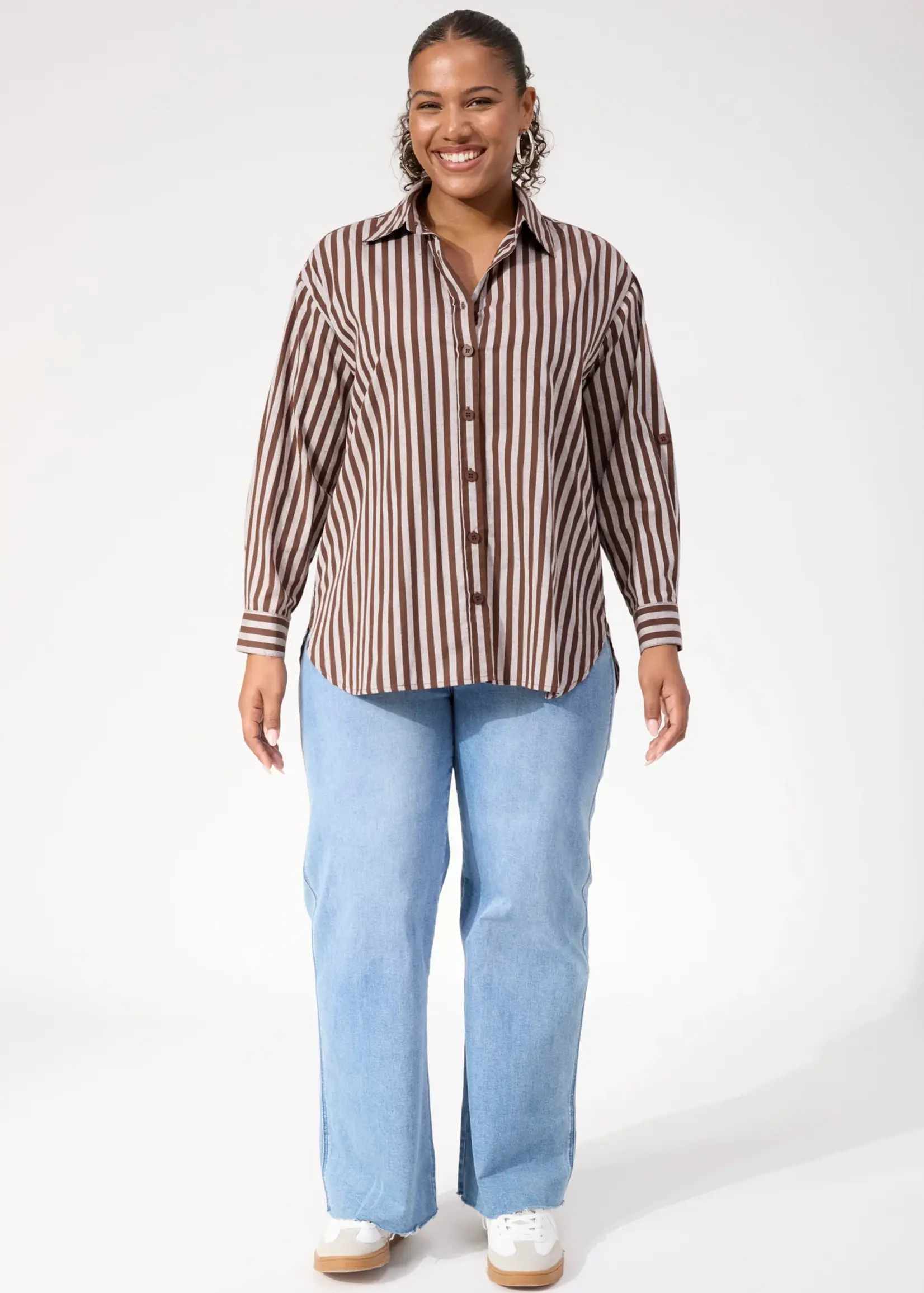 Haven Monterosa Stripe Shirt - Brown