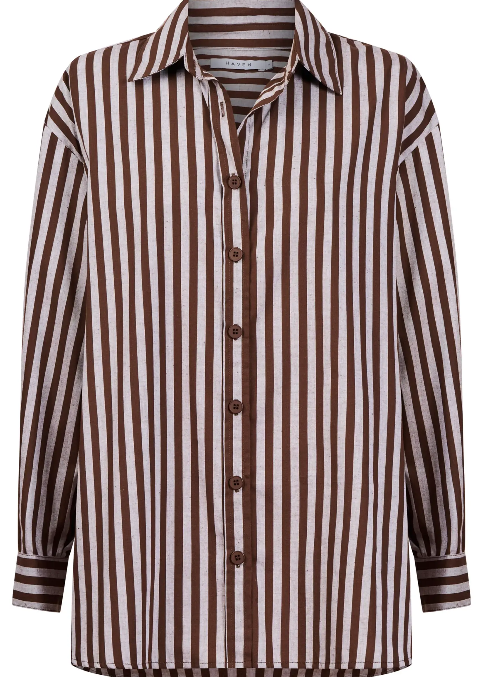 Haven Monterosa Stripe Shirt - Brown