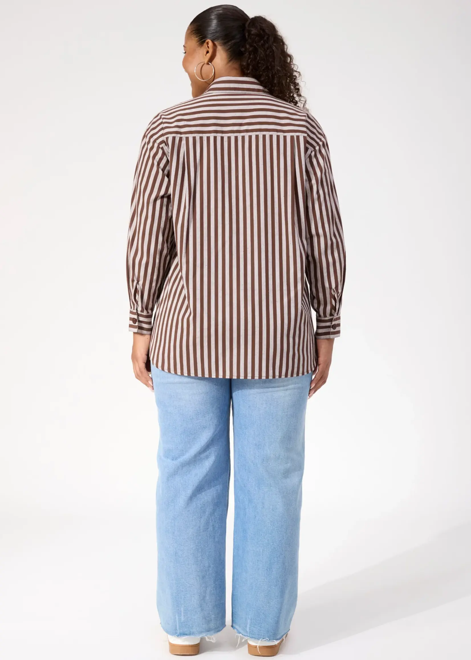 Haven Monterosa Stripe Shirt - Brown