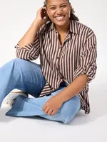 Haven Monterosa Stripe Shirt - Brown