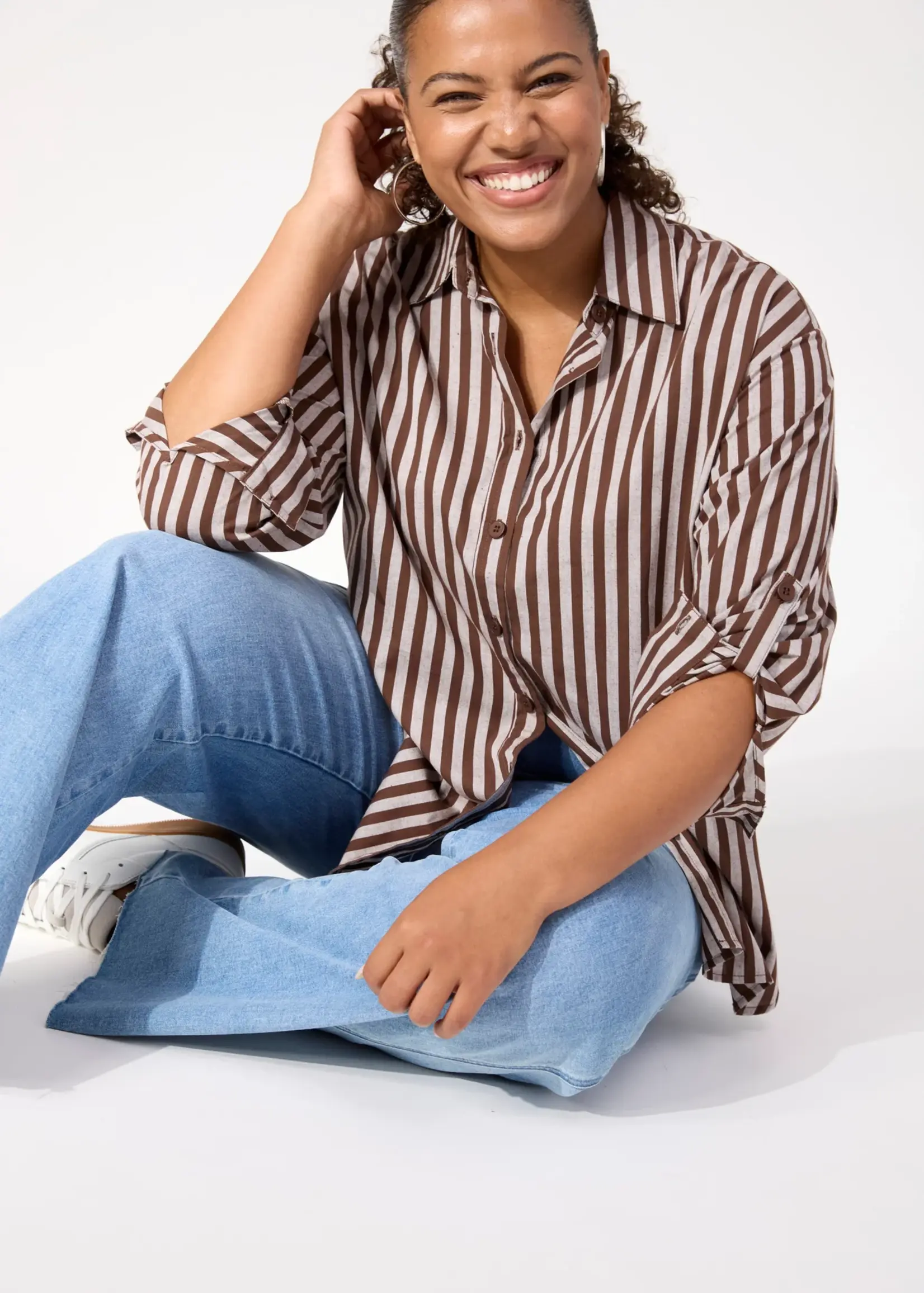 Haven Monterosa Stripe Shirt - Brown