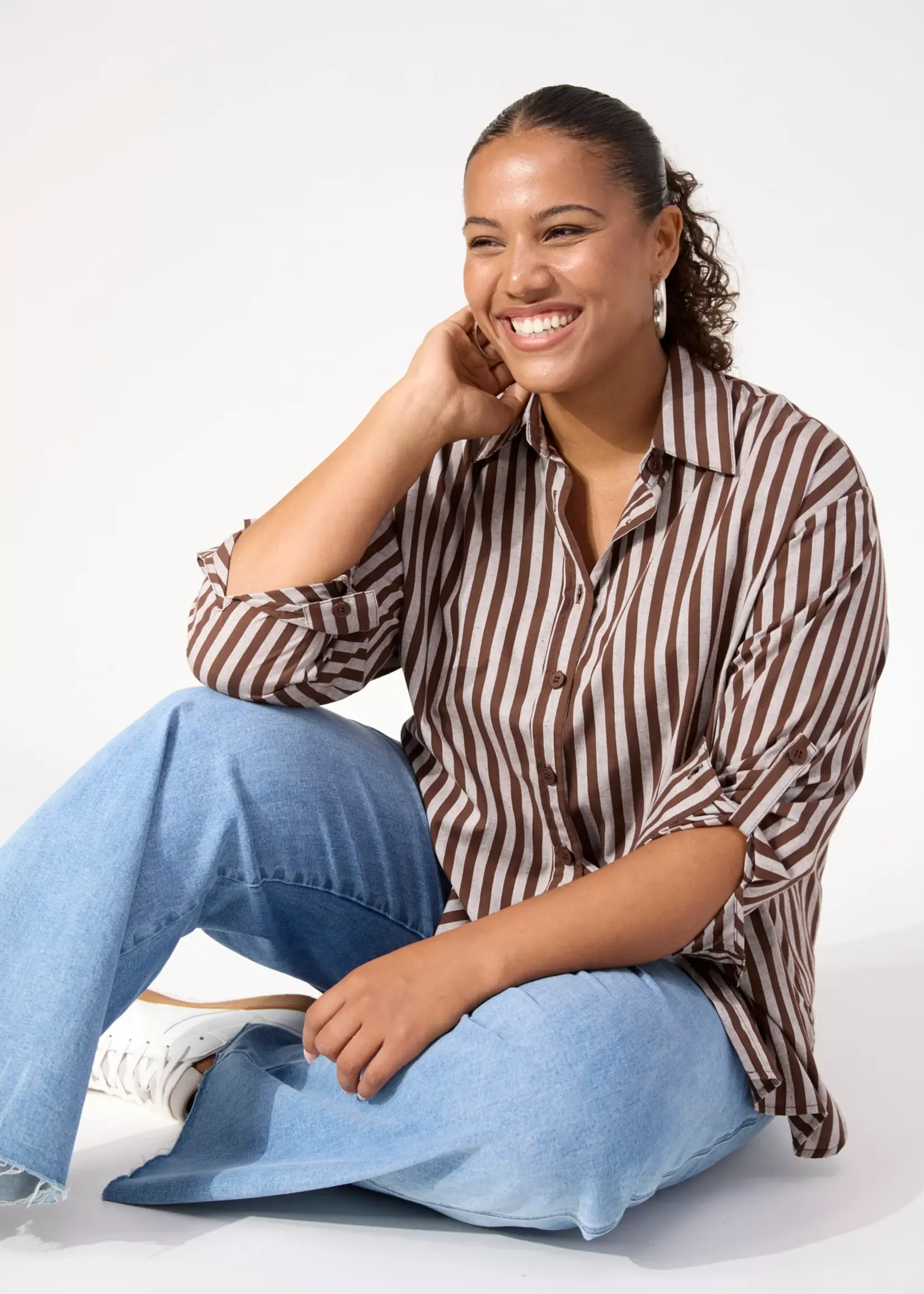 Haven Monterosa Stripe Shirt - Brown