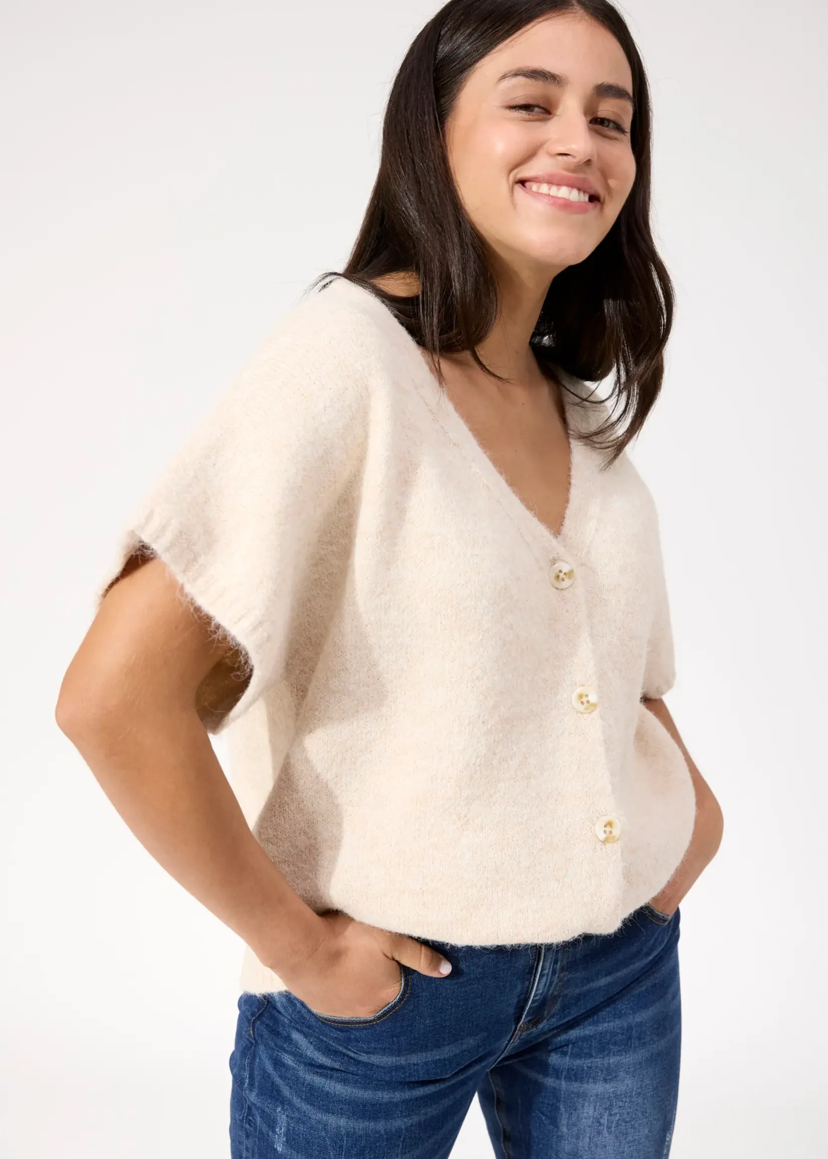 Haven Valenza Knit Vest - Natural
