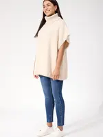 Haven Valenza Knit Poncho - Natural
