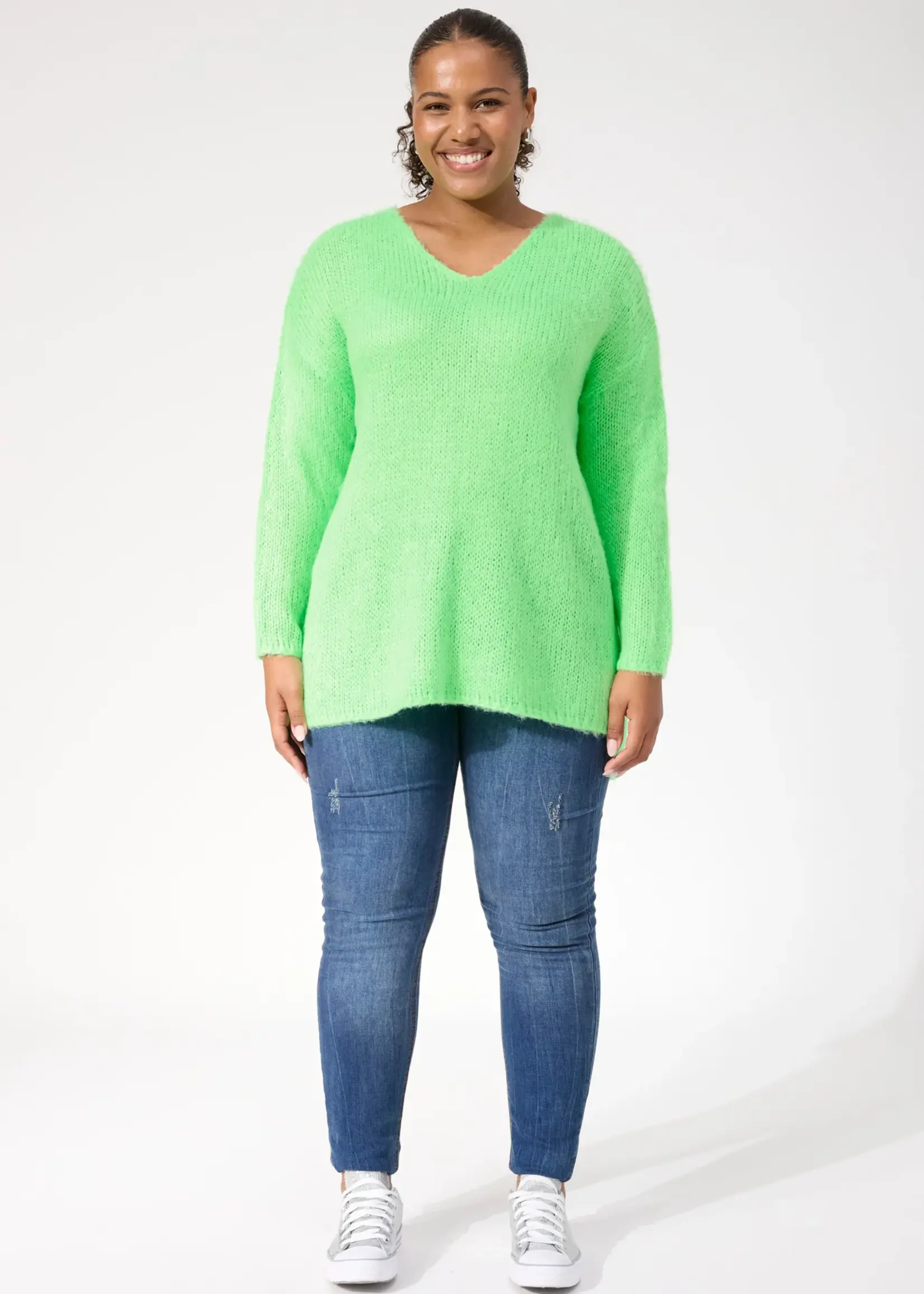 Haven Lyon Relaxed Jumper - Lime
