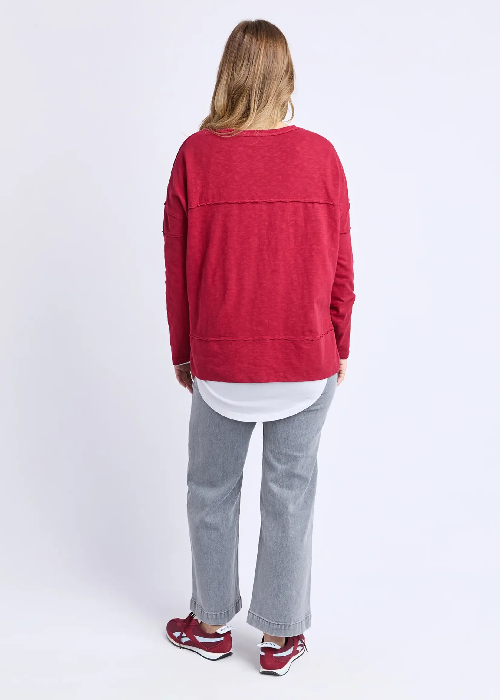 Foxwood Jayne Throw On Top - Rhubarb Red