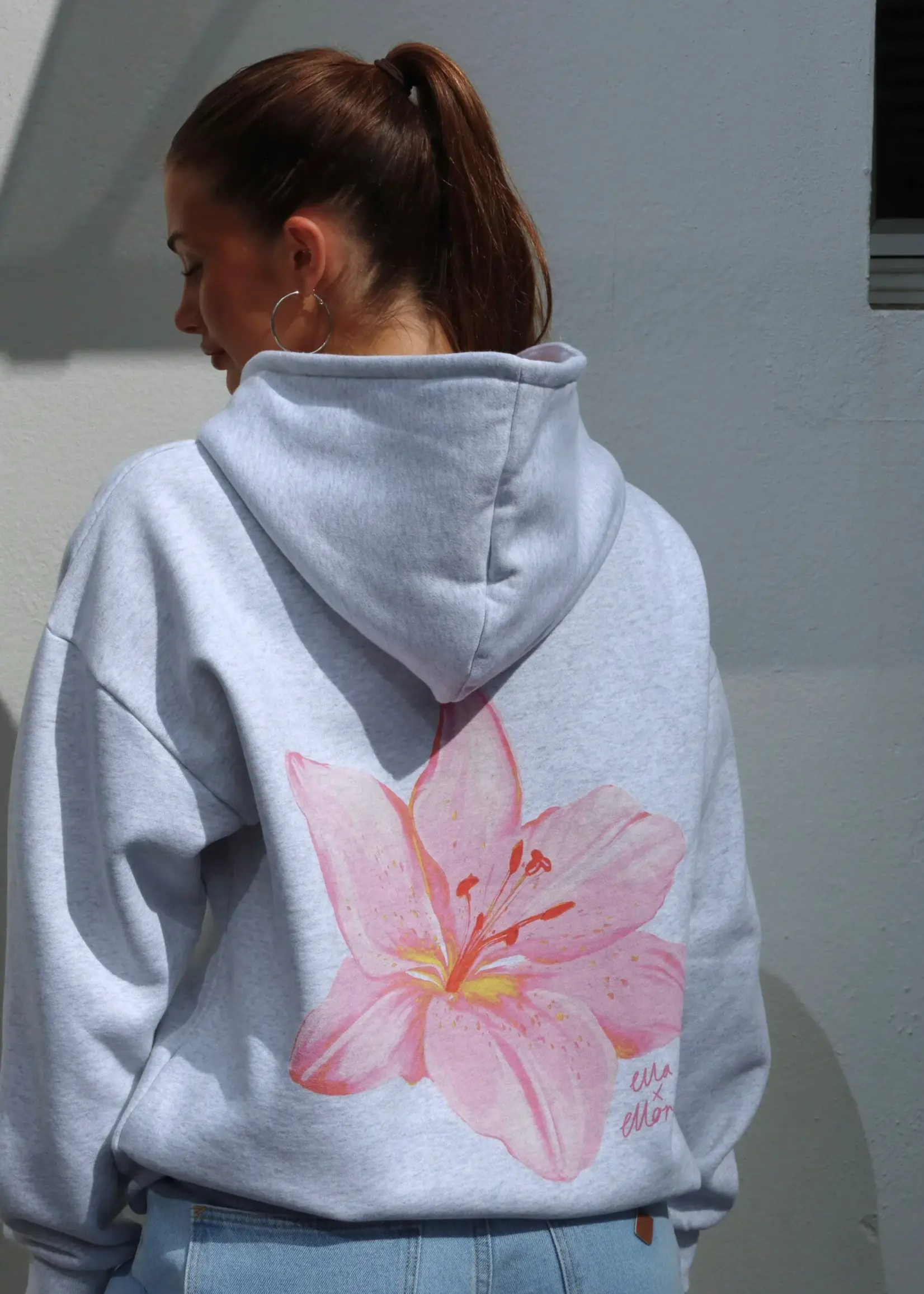 Ellore - Flower Oversized Hoodie