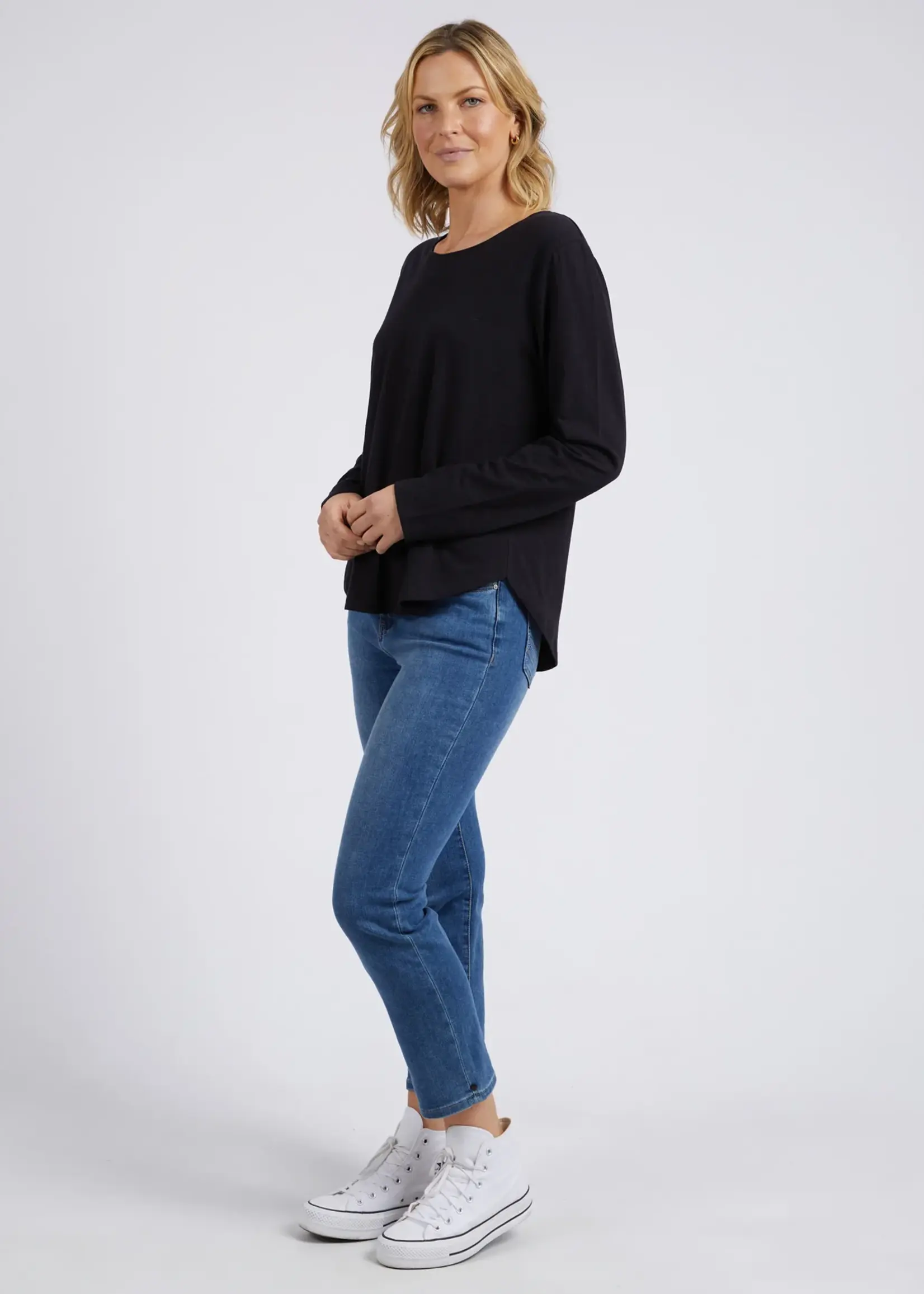 Elm Lifestyle Everyday L/S Tee  - Black