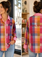 Zoda Shirt - Pink Check More Amore  (KS/12008)
