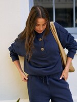 Ceres Life Marli Button Sweat