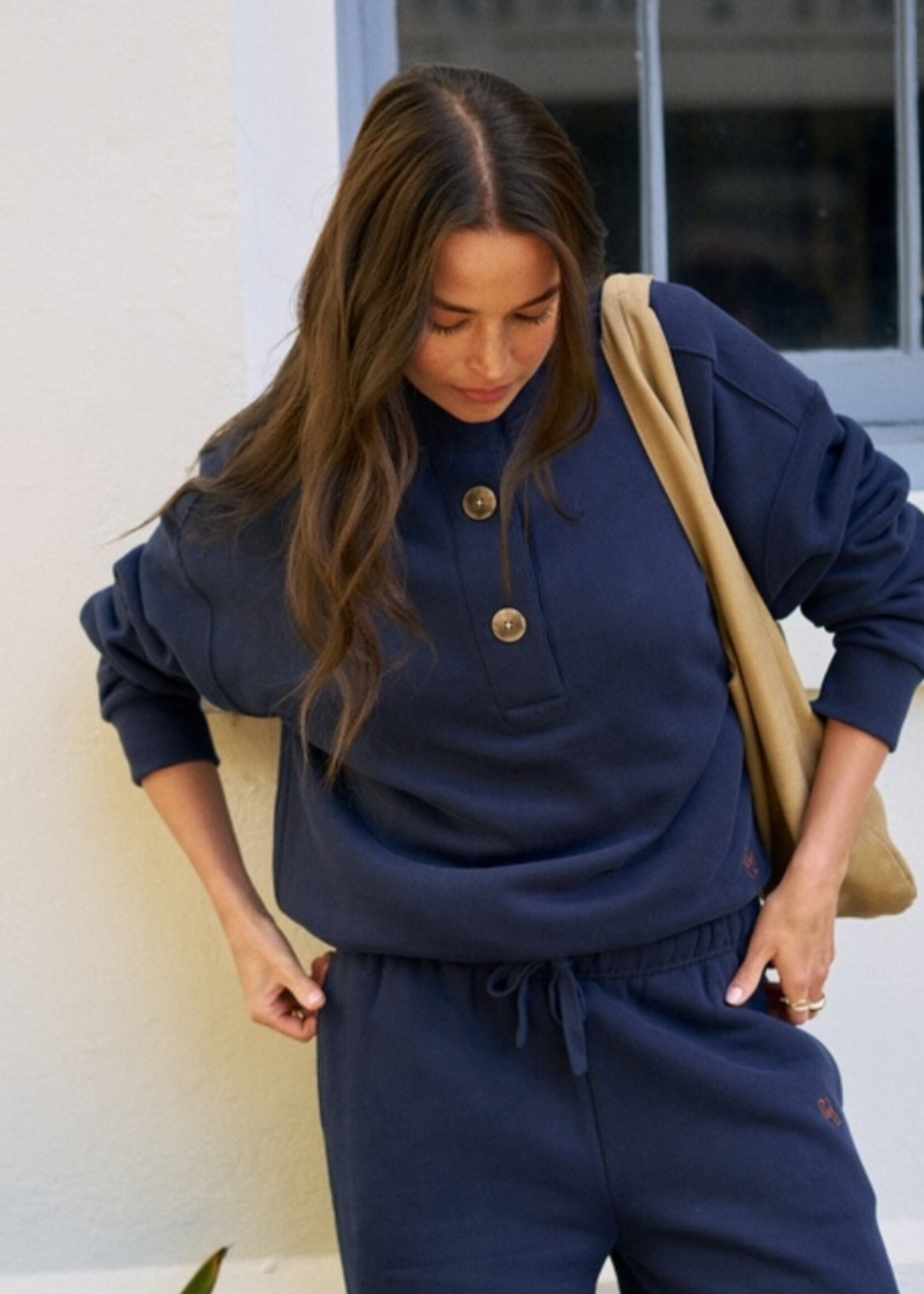 Ceres Life Marli Button Sweat