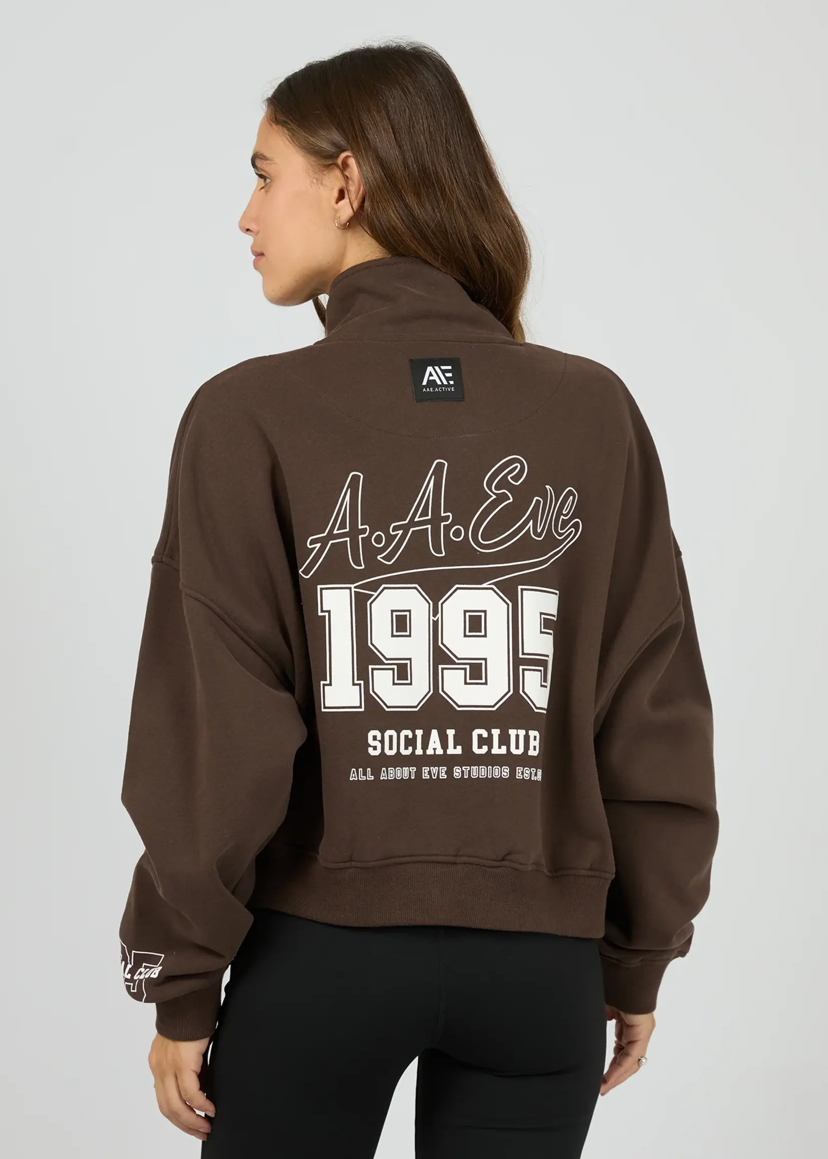 All About Eve Eve Team 1/4 Zip - Brown