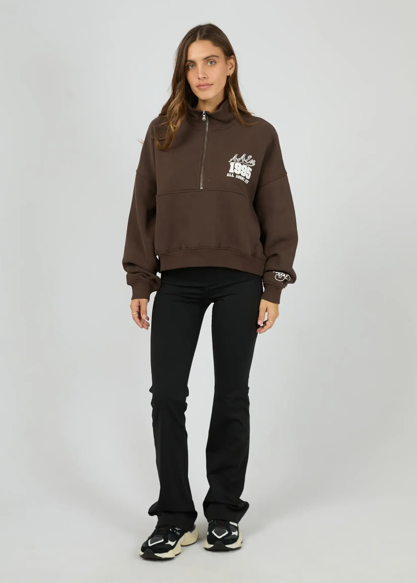 All About Eve Eve Team 1/4 Zip - Brown