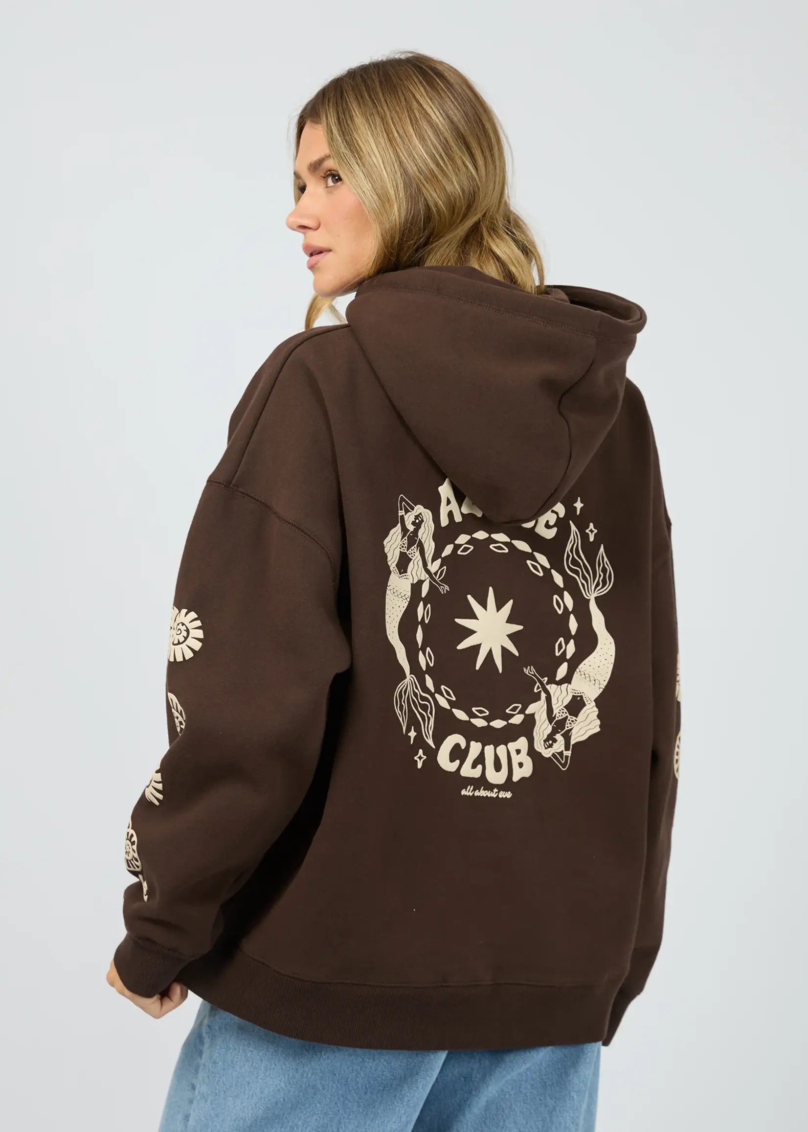 All About Eve Azure Club Relaxed Hoodie