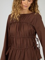 All About Eve Lou Lou Tie Top - Brown