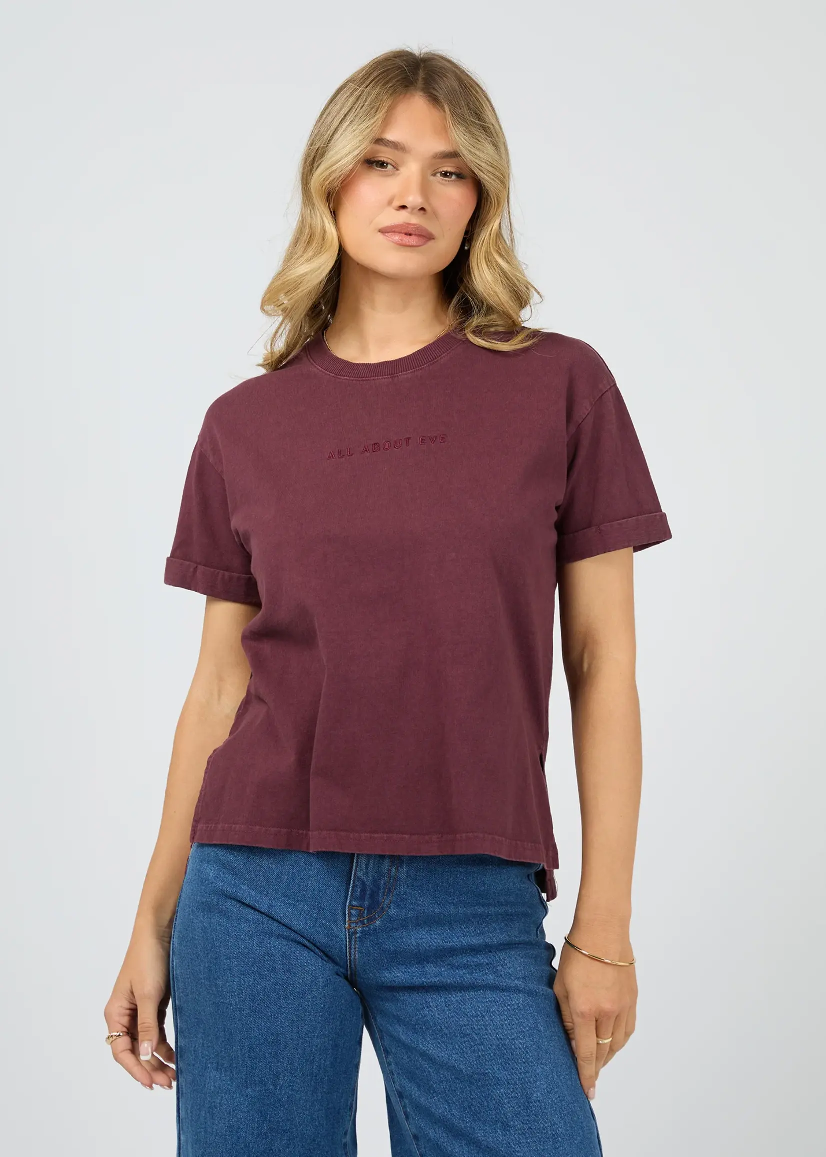 All About Eve AAE Washed Tee - Wine
