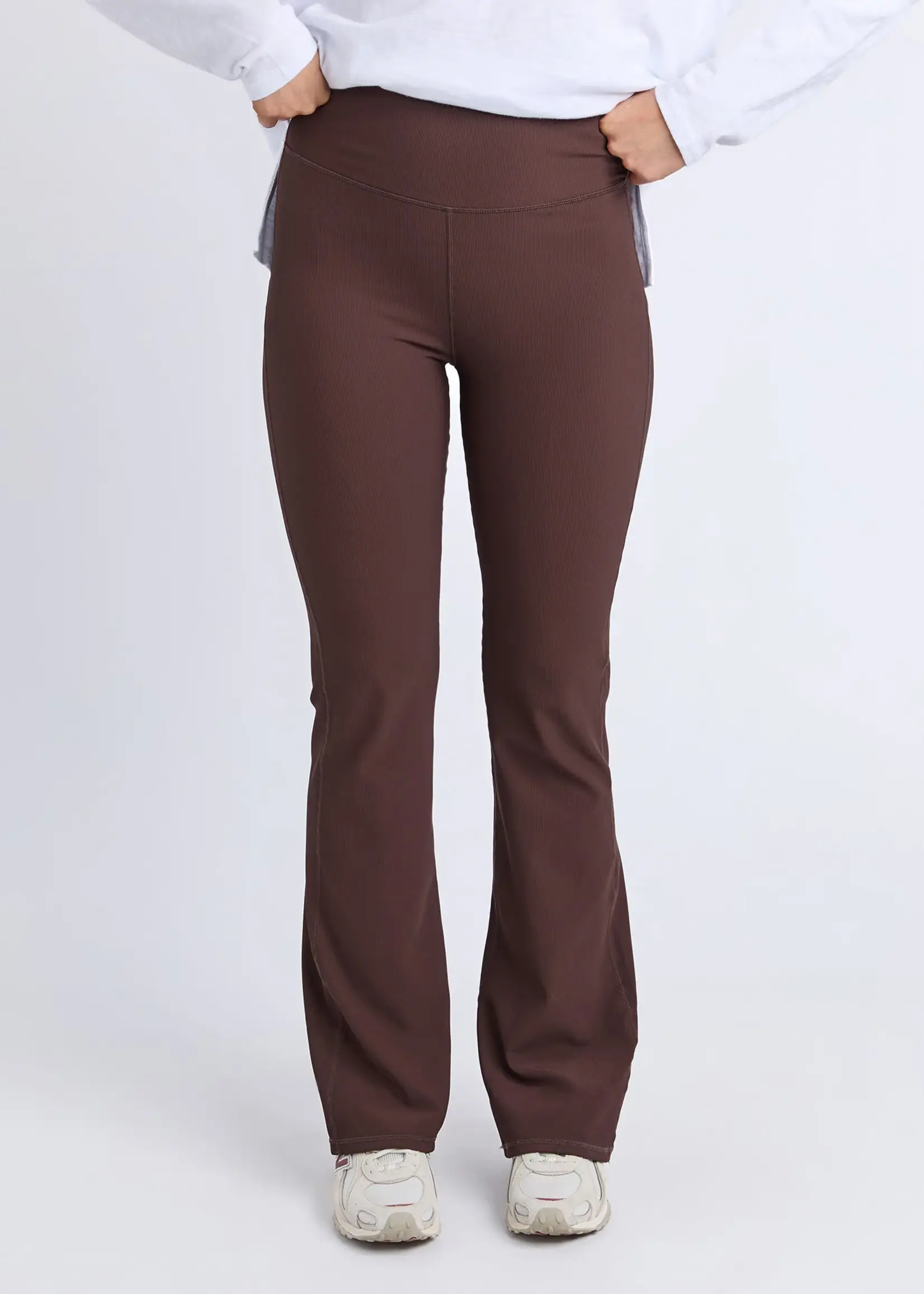 Foxwood Luxe Rib Pant - Coffee