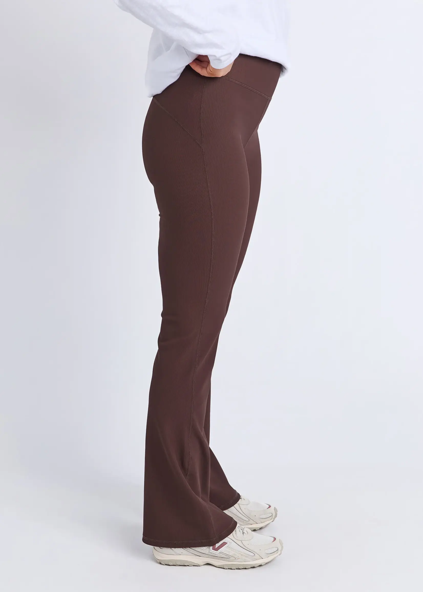 Foxwood Luxe Rib Pant - Coffee