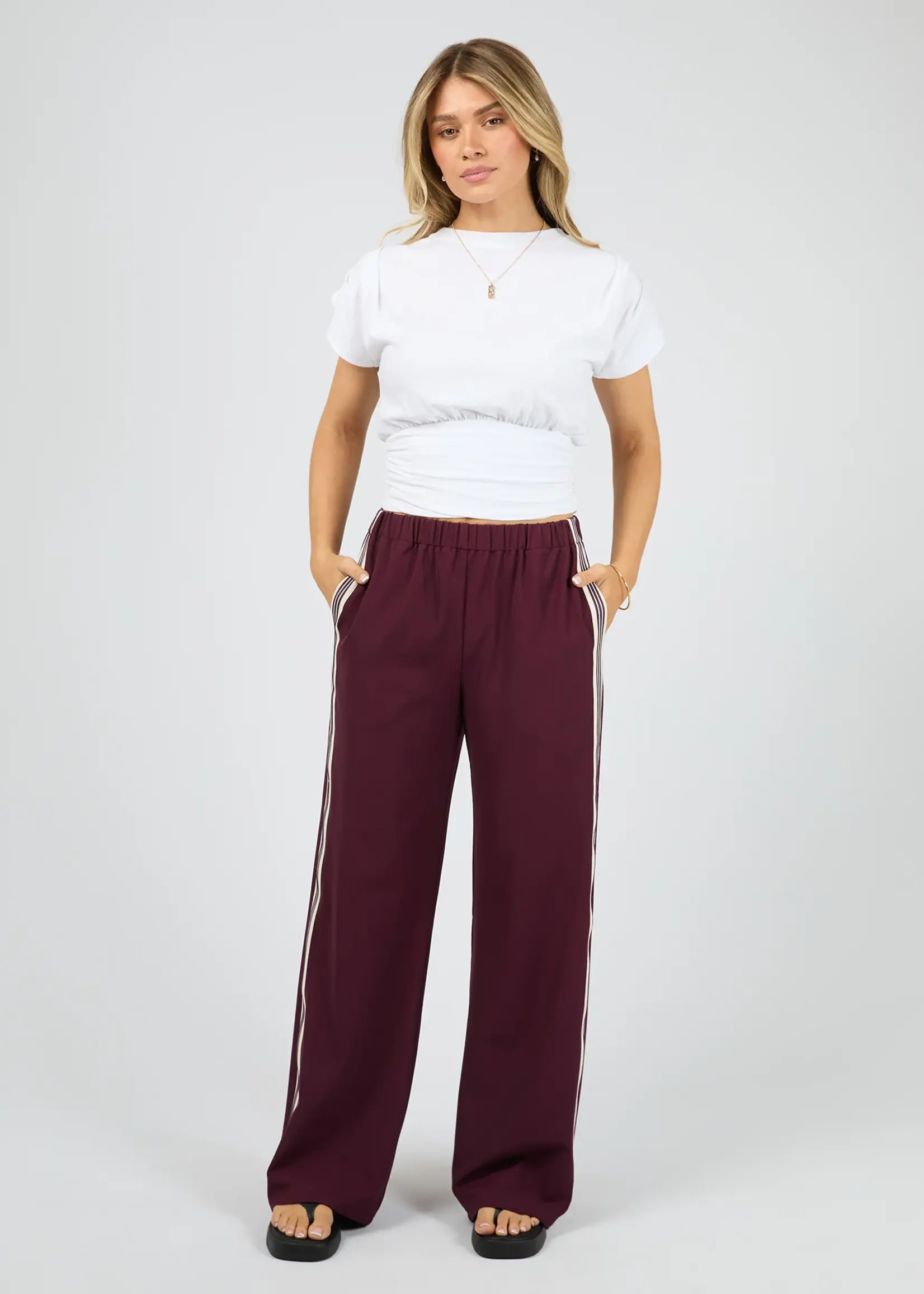 All About Eve Lina Pant - Wine