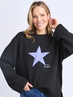 Elm Lifestyle Star Intarsia Knit Black